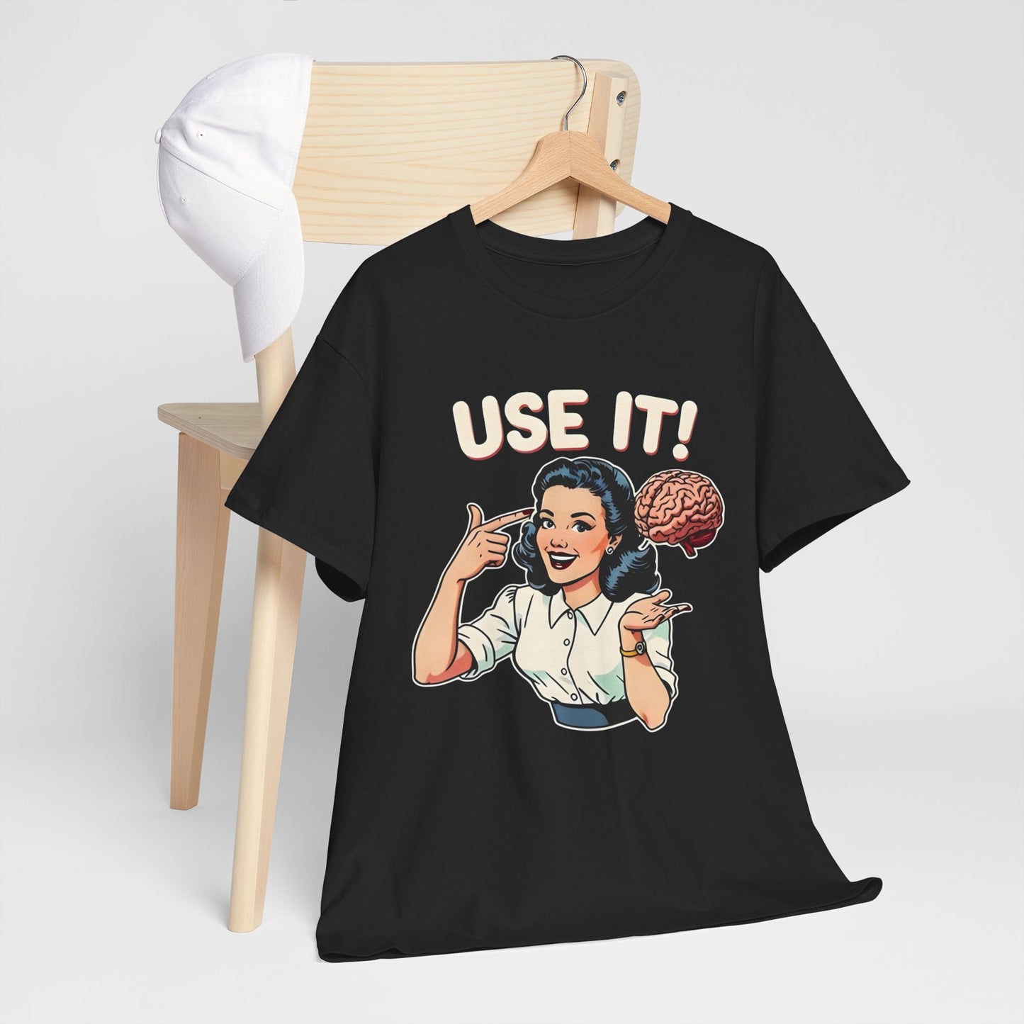 Use Your Brain Graphic T Shirt NEW Unisex Heavy Cotton Tee