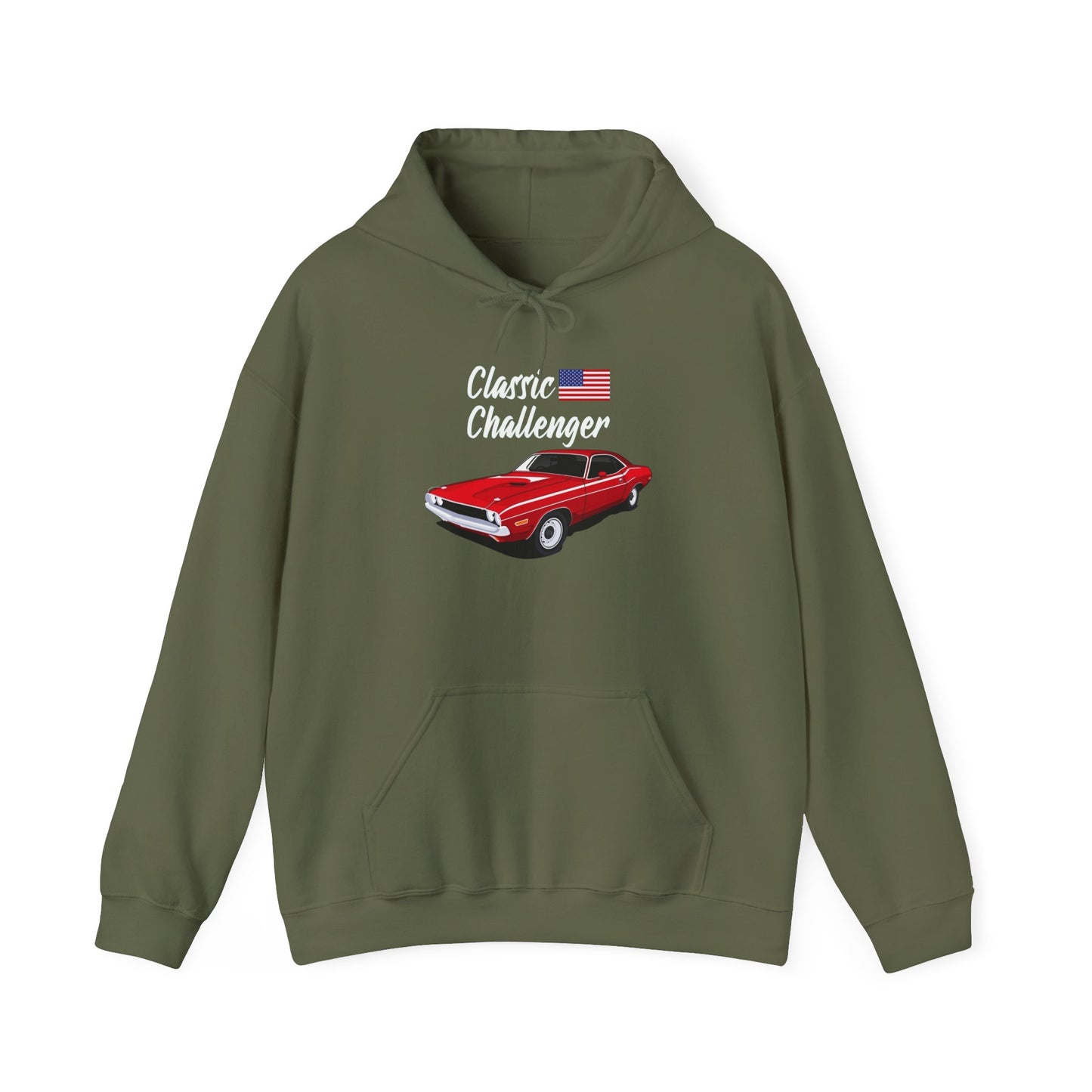 Classic Challenger USA Graphic Hoodie Unisex Heavy Blend™ Hooded Sweatshirt