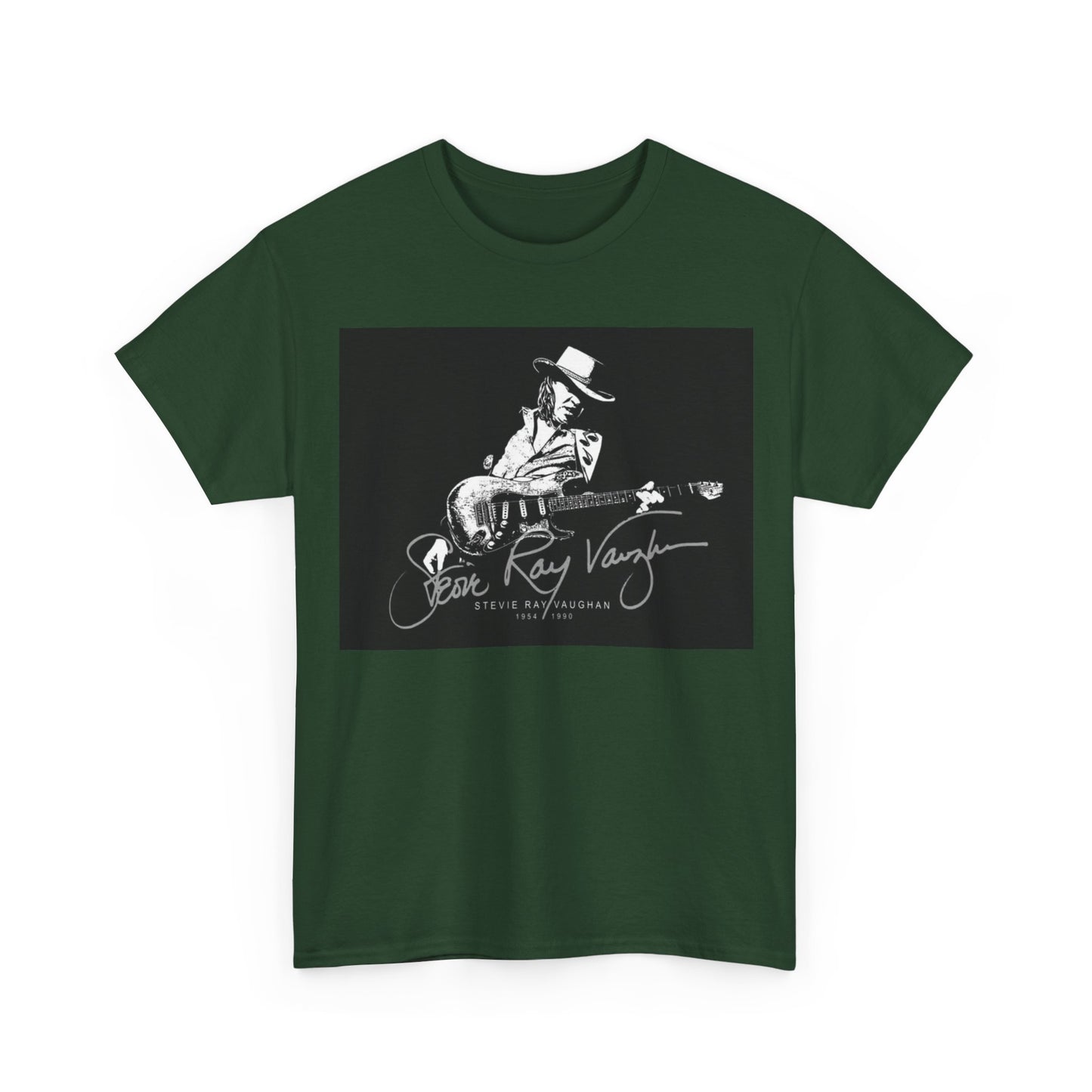 Stevie ray vaughn T-shirt Vintage retro rock album Unisex Heavy Cotton Tee