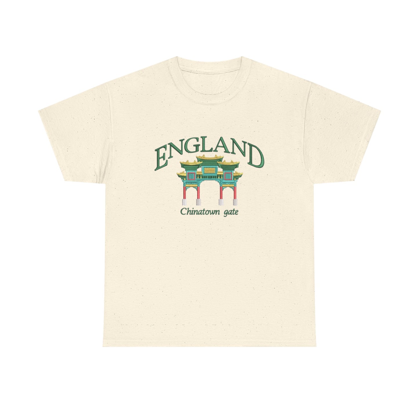England China Town Gate Graphic T Shirt NEW Unisex Heavy Cotton Tee