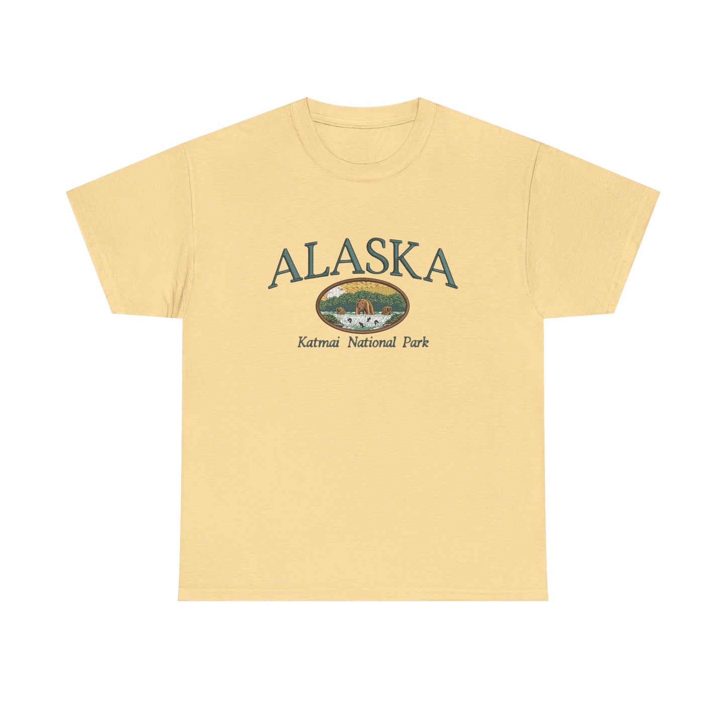Alaska National Parks Graphic T Shirt NEW Unisex Heavy Cotton Tee