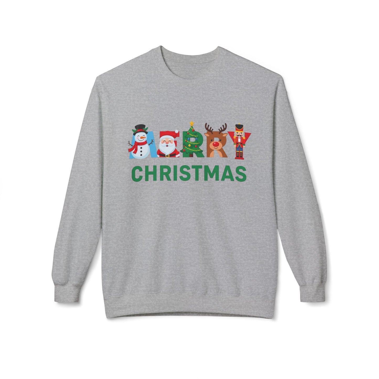 Merry Christmas Ornaments Sweater NEW Unisex Fleece Crewneck Sweatshirt