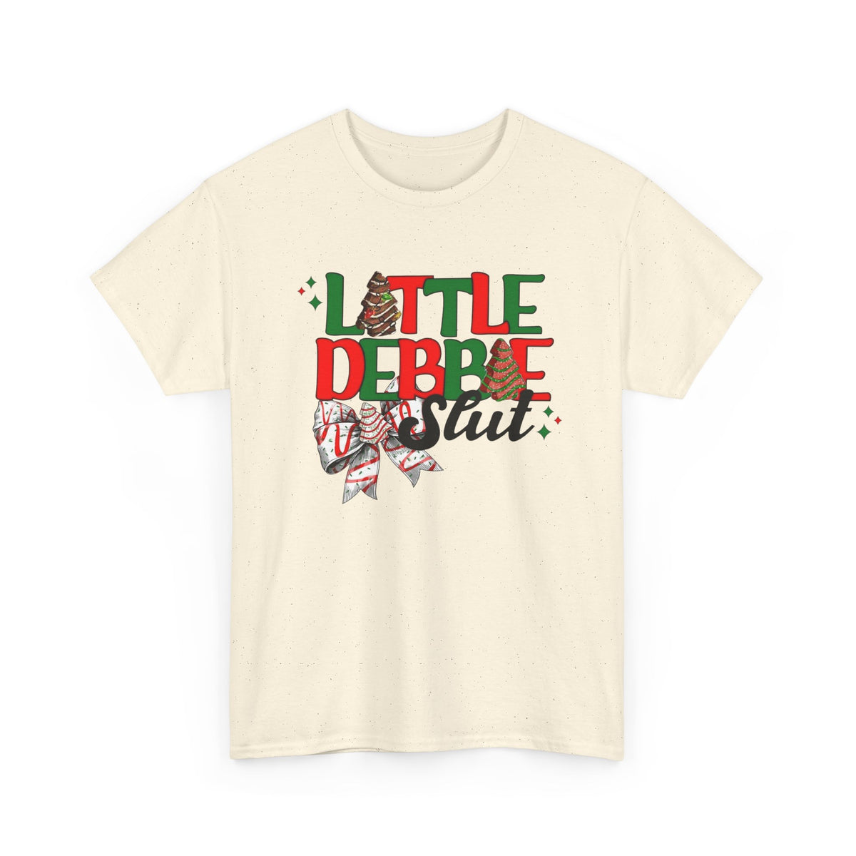 Little Debbie Slut Funny Christmas Graphic T Shirt Unisex NEW Heavy Cotton Tee