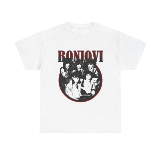 Bon Jovi Vintage Graphic T Shirt Unisex Heavy Cotton Tee