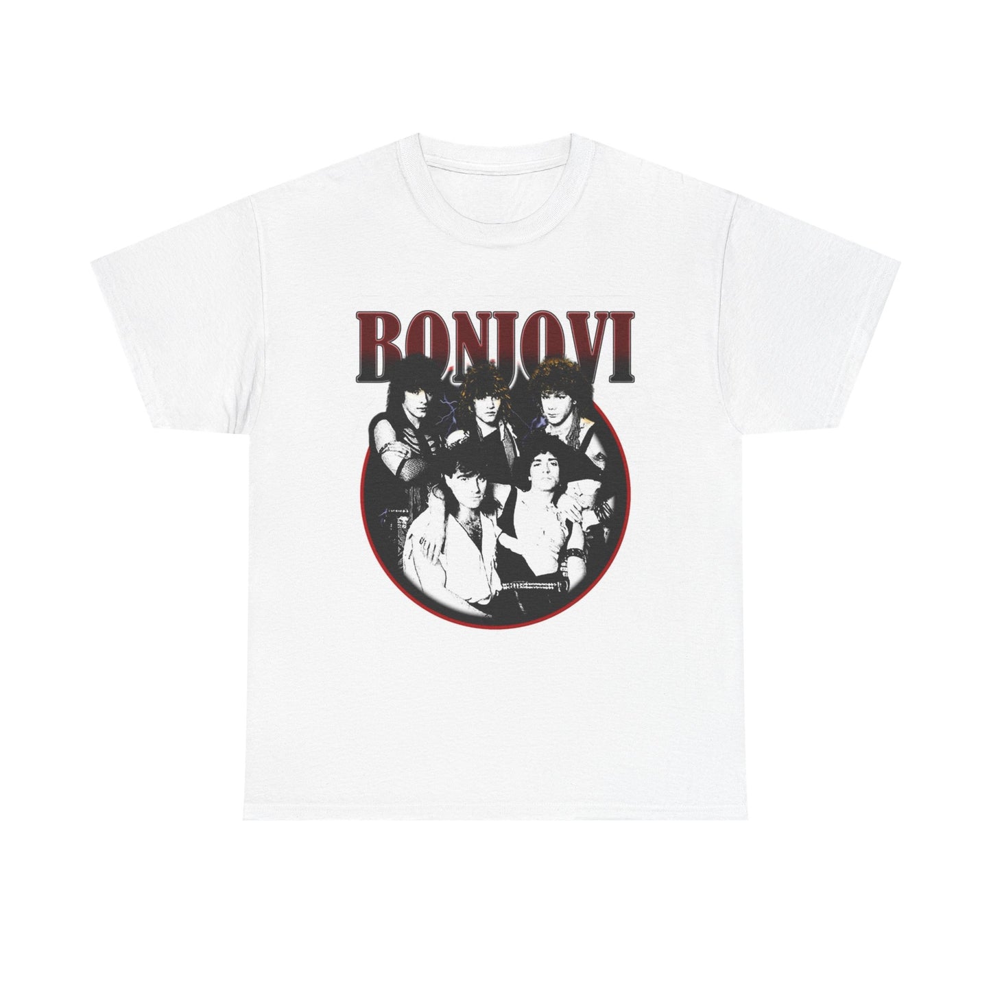Bon Jovi Vintage Graphic T Shirt Unisex Heavy Cotton Tee