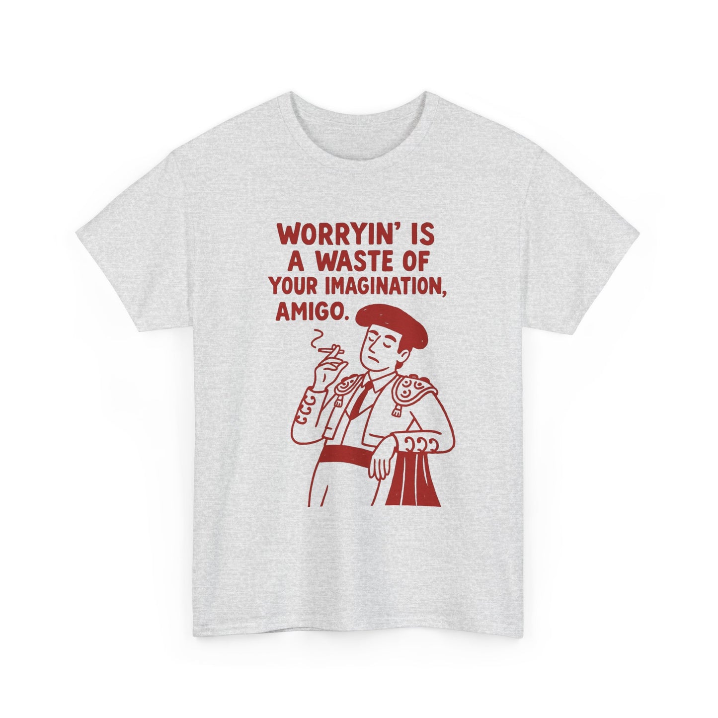 Worrying Is A Waste Of Your Imagination Graphic T Shirt NEW ADULT TEE VINTAGE