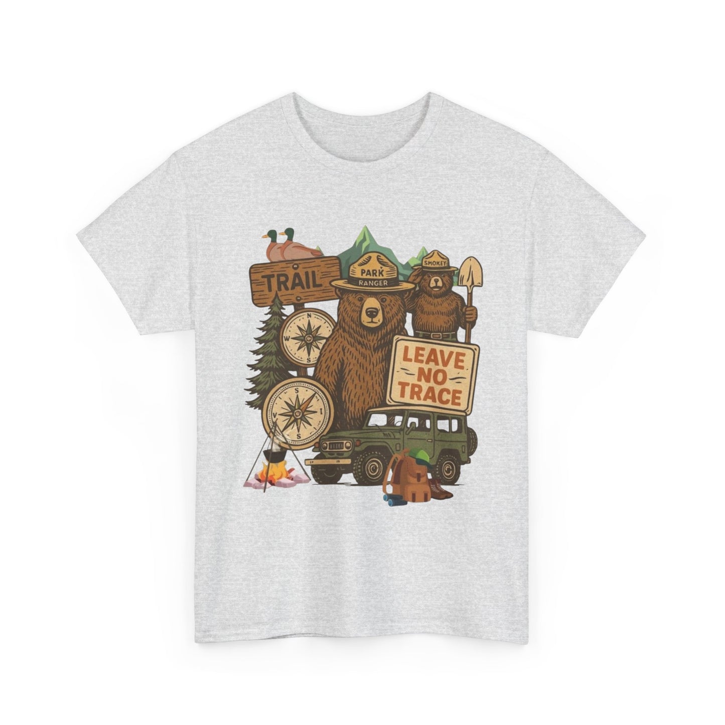 Leave No Trace Camping Graphic T Shirt NEW Adult Tee