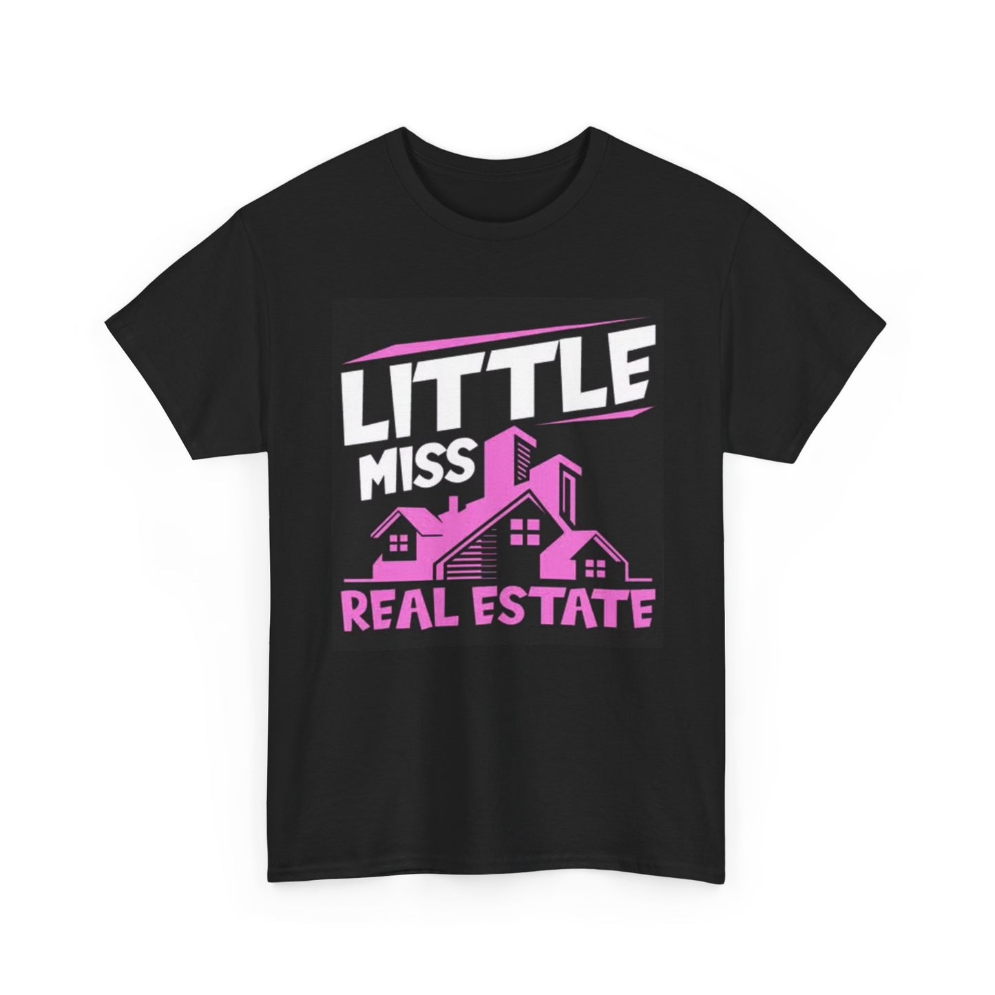 Little Miss Real Estate Graphic T Shirt Cute Funny Unisex Heavy Cotton Tee