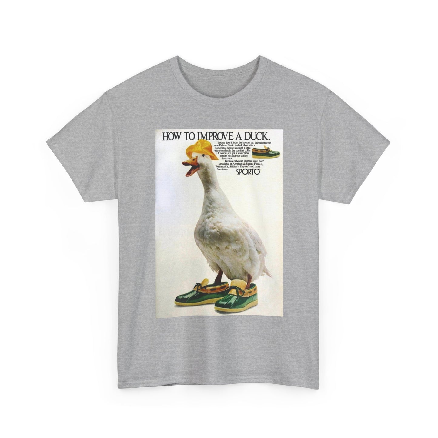 Duck vintage shirt funny bass pro fishing hunting Unisex Heavy Cotton Tee