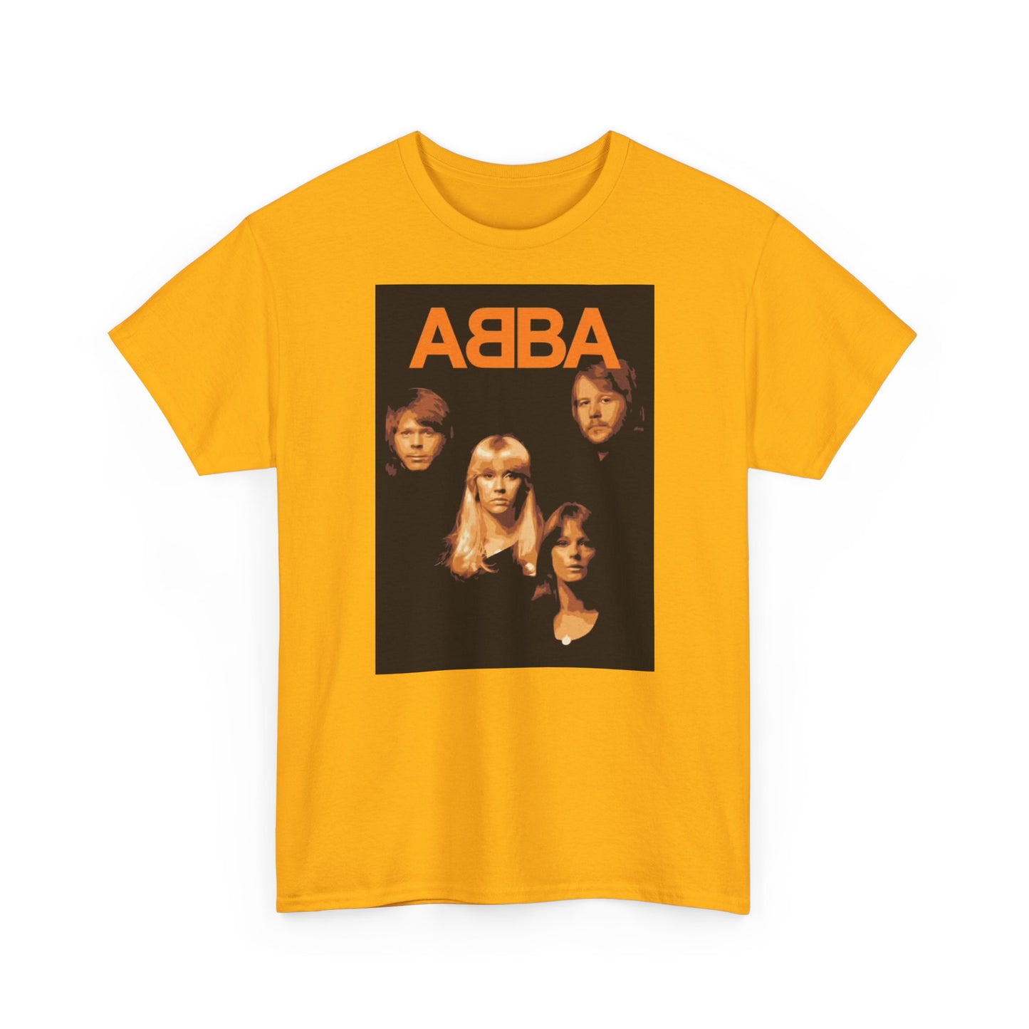 Abba T-shirt vintage retro neon lights classic music Unisex Heavy Cotton Tee