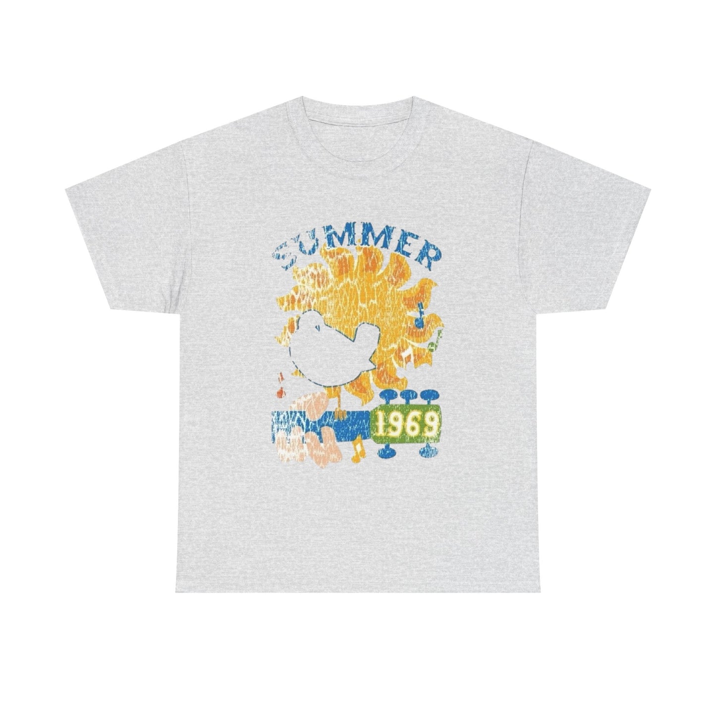 Woodstock Summer 1969 Graphic T-Shirt Cotton Tee New Gift Vintage
