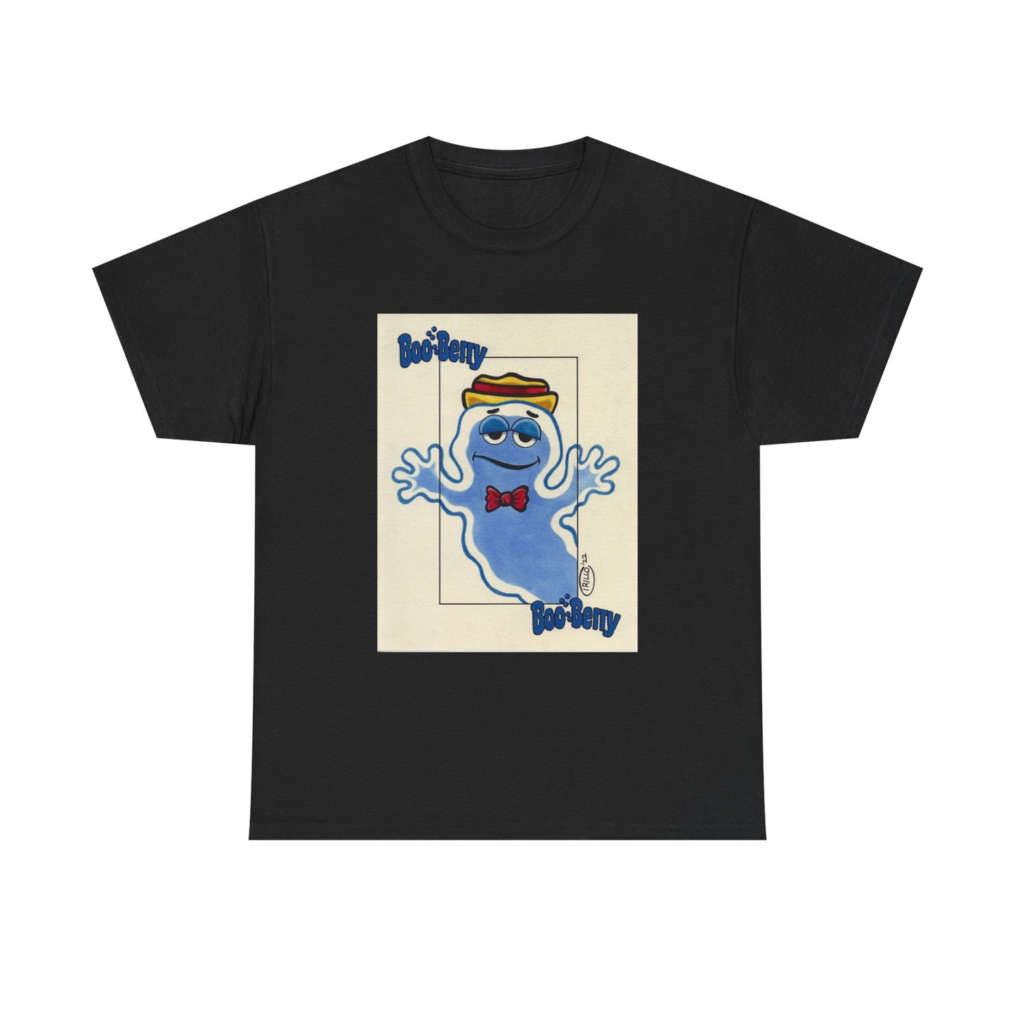 Boo Berry Tshirt Vintage Poster Cereal Retro Unisex Heavy Cotton Tee