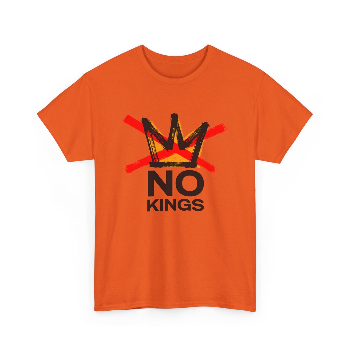 No Kings Graphic T Shirt Protest Resist BLM Support Unisex Heavy Cotton Tee