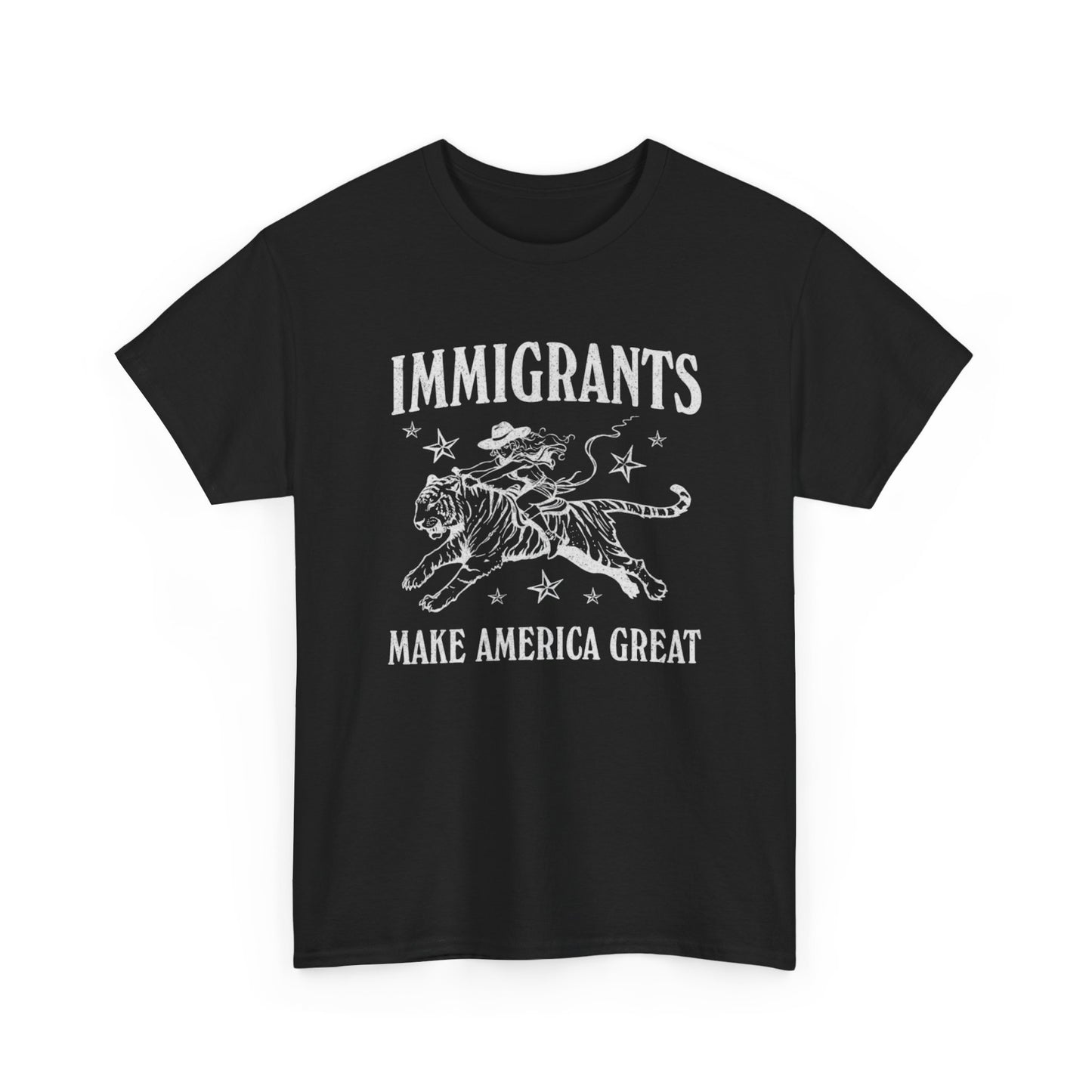 Immigrants Make America Great Graphic T Shirt S-5XL NEW Unisex Heavy Cotton Tee
