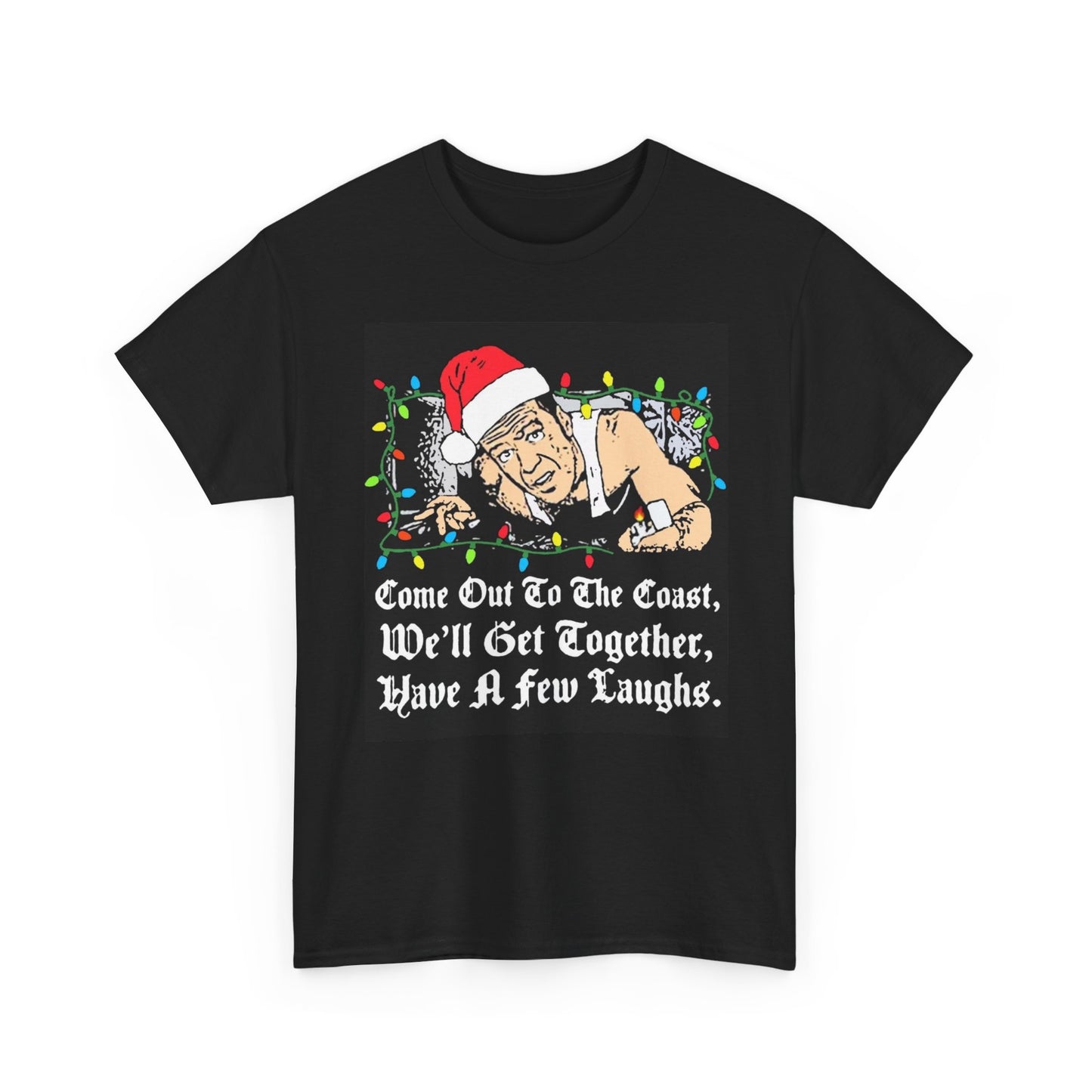 Die Hard Christmas Graphic T Shirt Funny Holiday Party Unisex Heavy Cotton Tee
