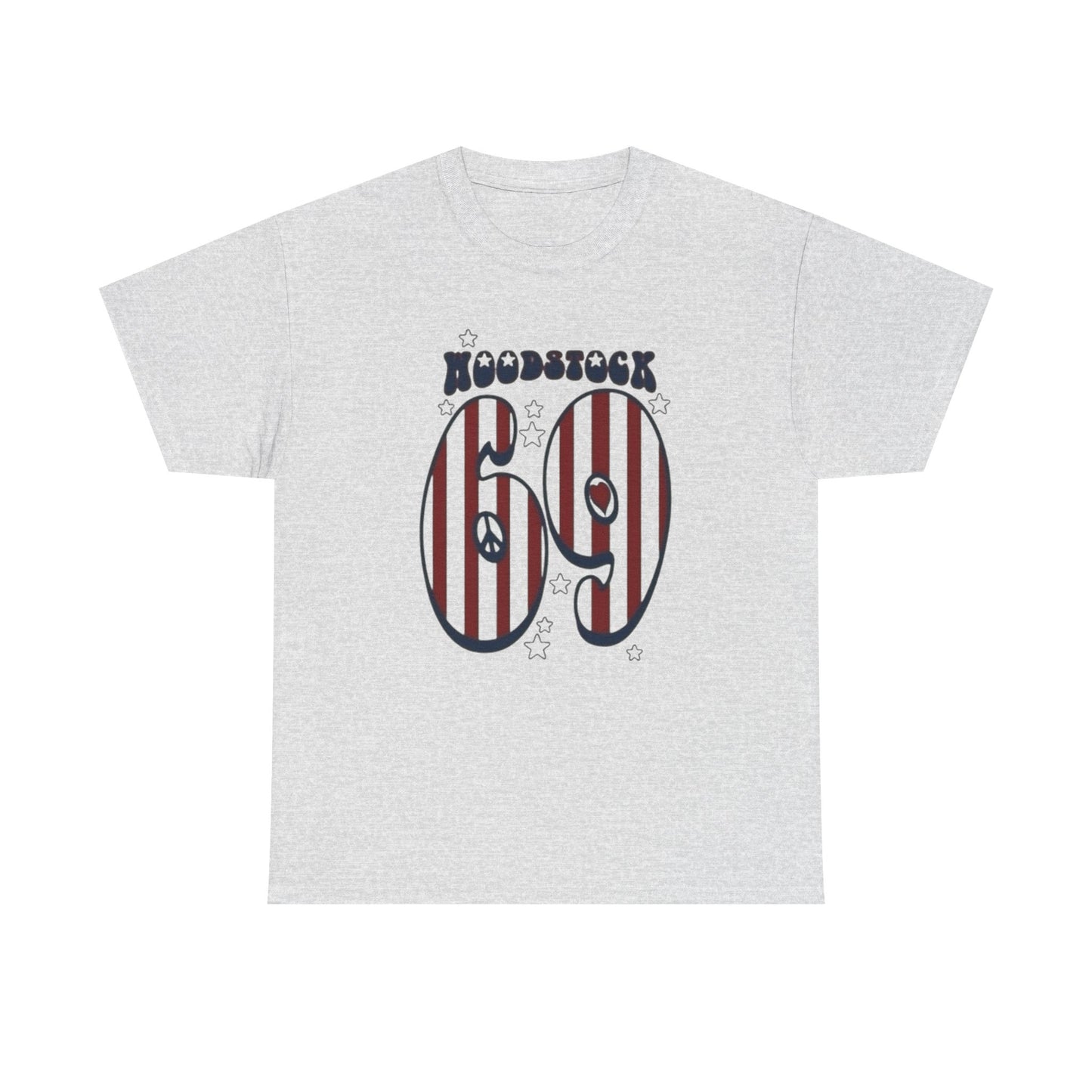 Woodstock 69 Retro Graphic T-Shirt Cotton Tee New Gift Vintage