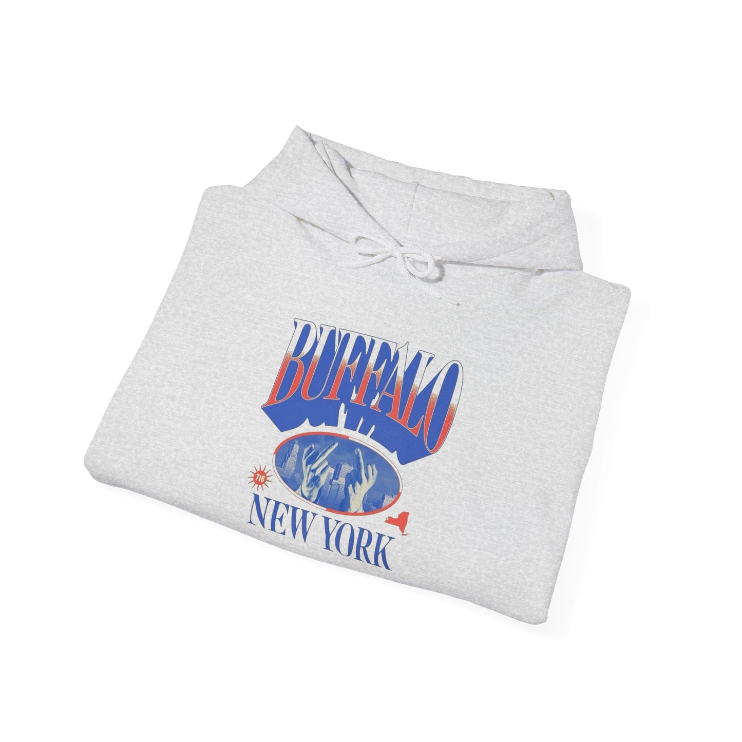 Buffalo New York Football Graphic Hoodie Heavy Blend Sweatshirt NEW