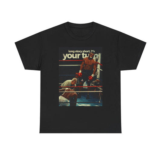 Mike Tyson Long Story Short Graphic T Shirt S-5XL Unisex Heavy Cotton Tee