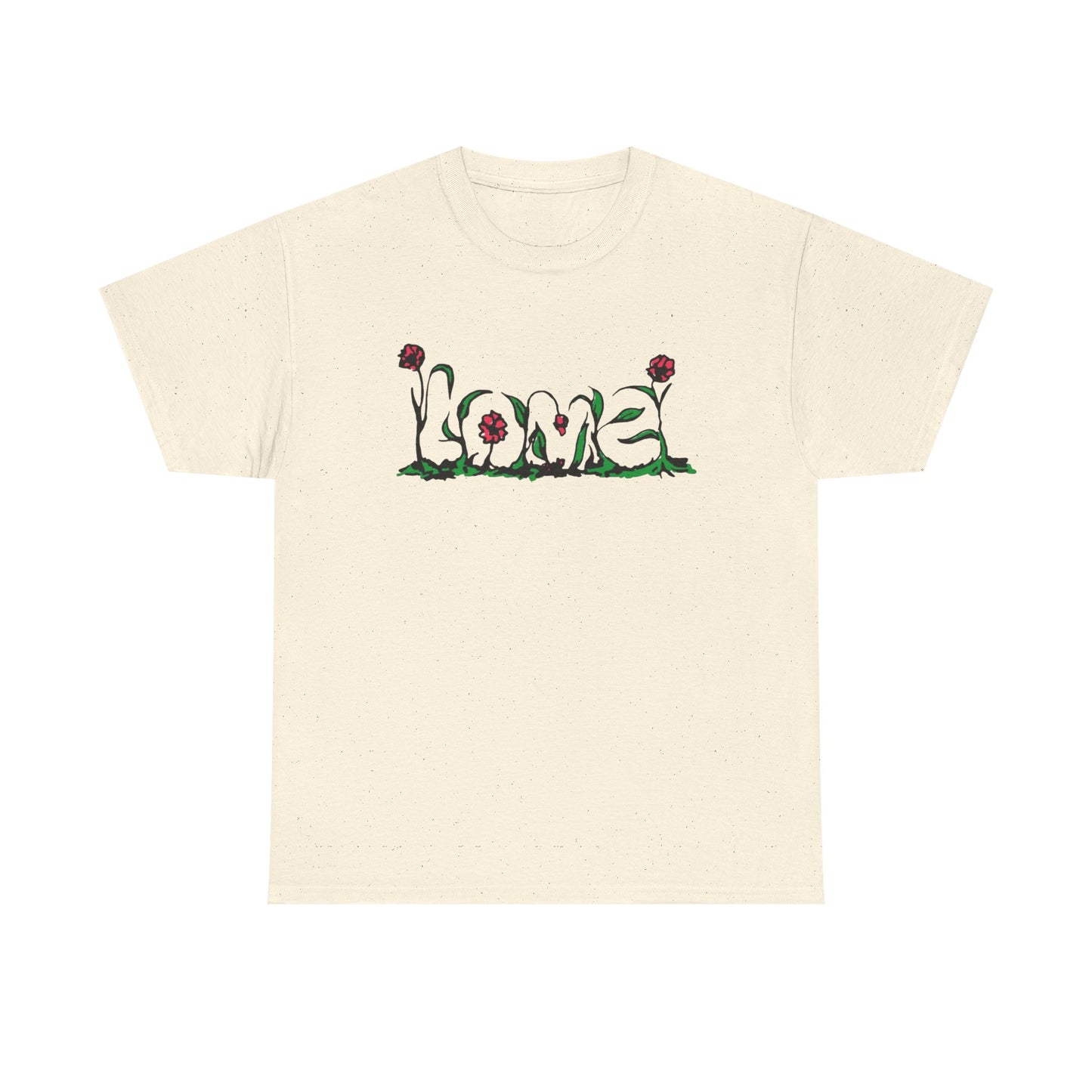 Love Roses Flowers Graphic T-Shirt Unisex Heavy Cotton Tee Gift NEW