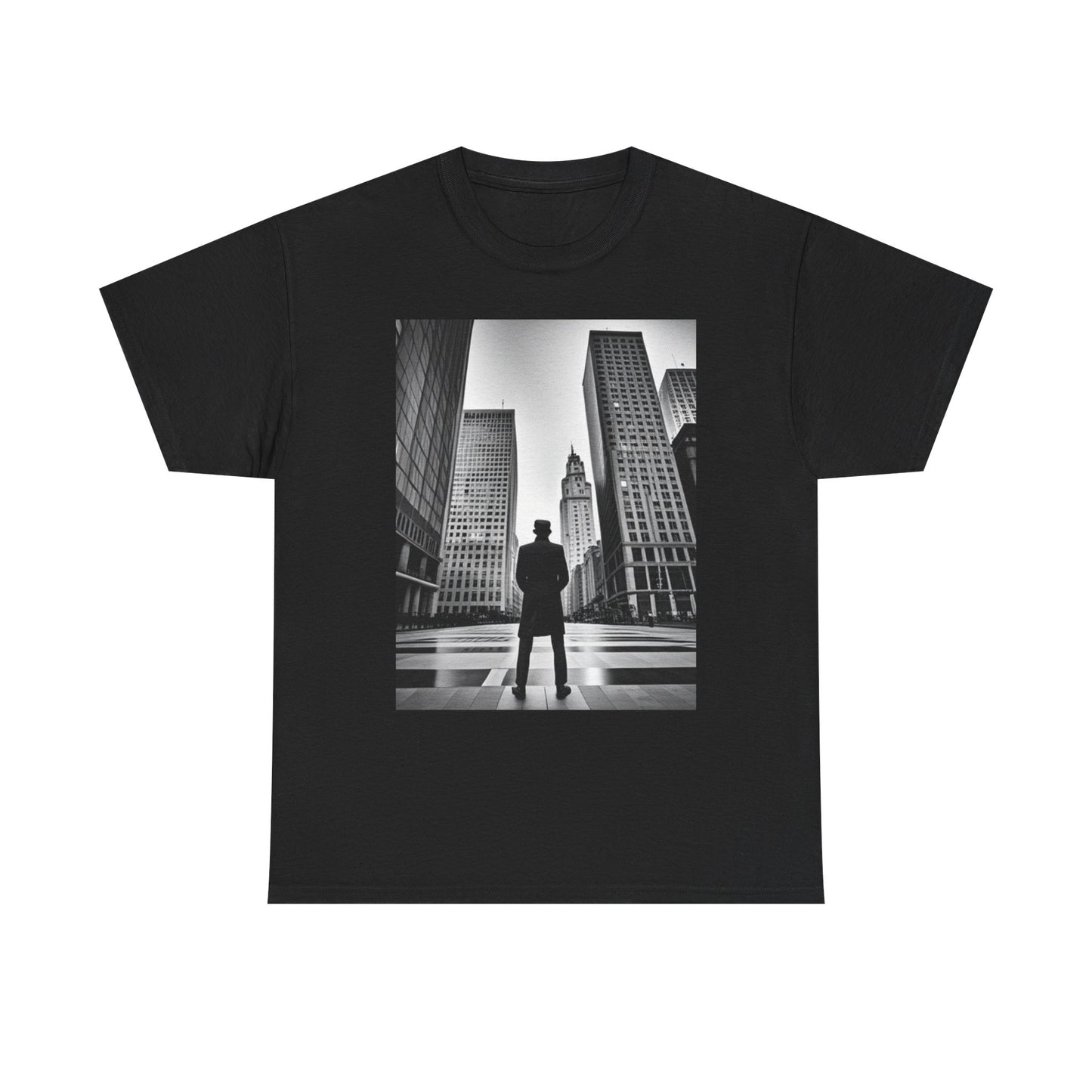 Chicago modern city vintage supreme style Heavy Cotton Tee