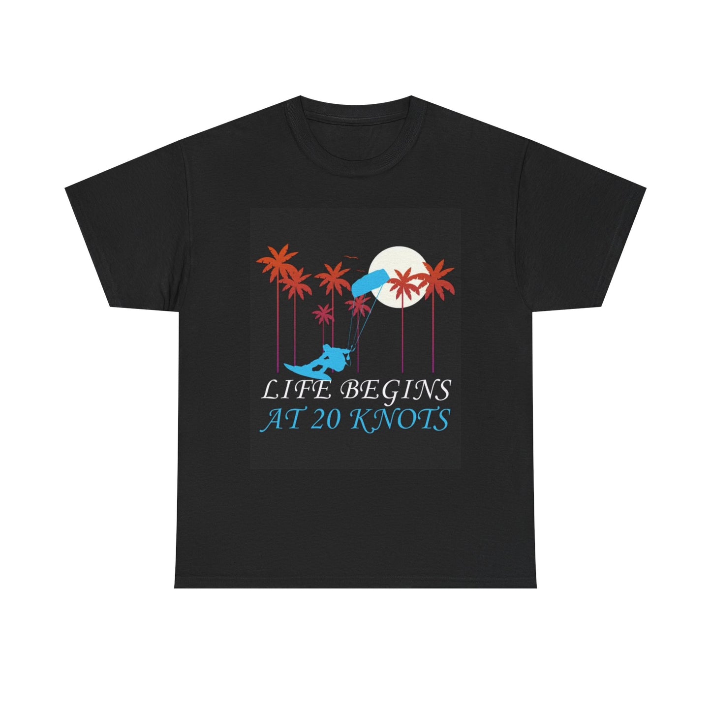 Kite Surfing Graphic T Shirt Knots Boating Outdoors Unisex Heavy Cotton Tee