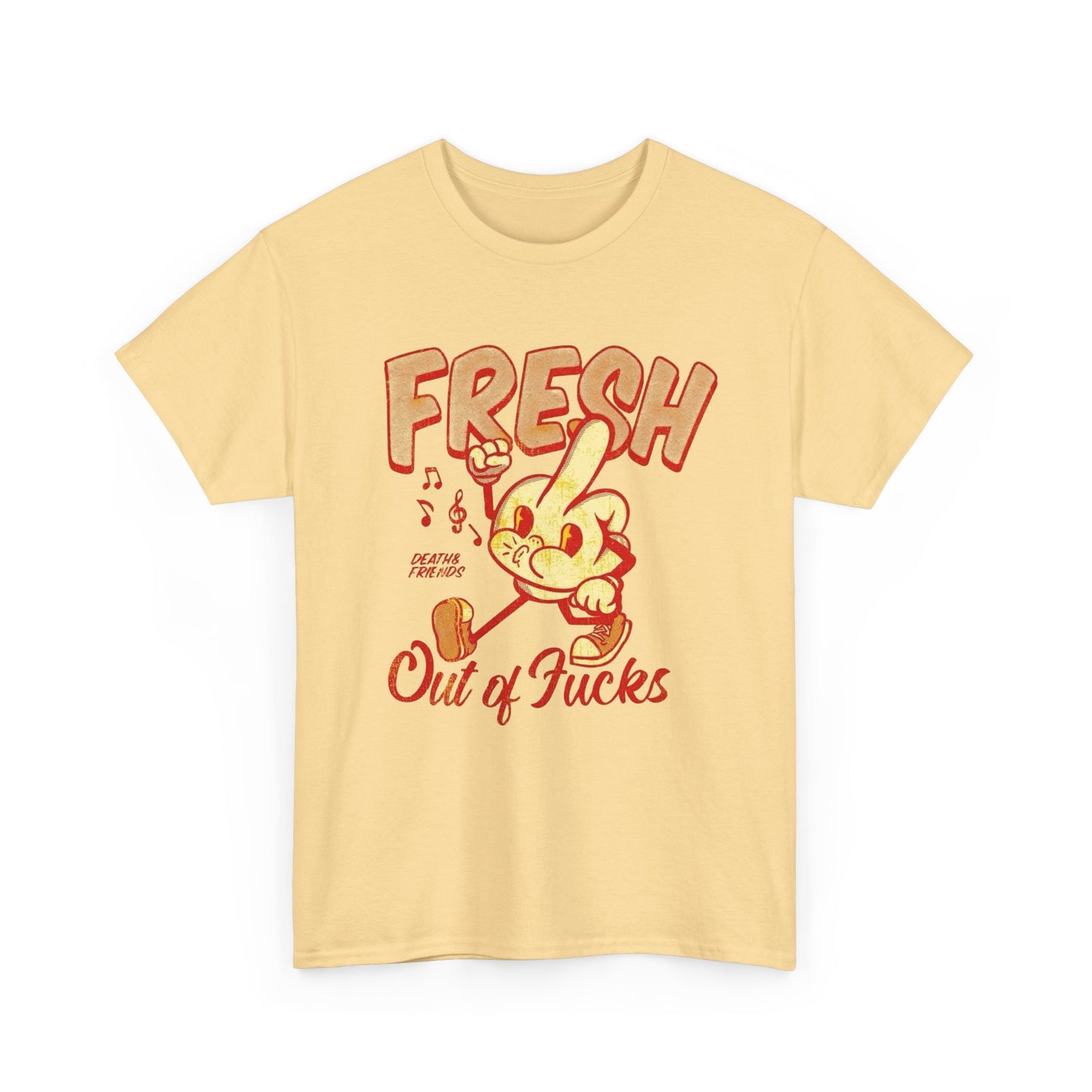 Fresh Out Of Cares Graphic T Shirt NEW Adult Unisex Heavy Cotton Tee