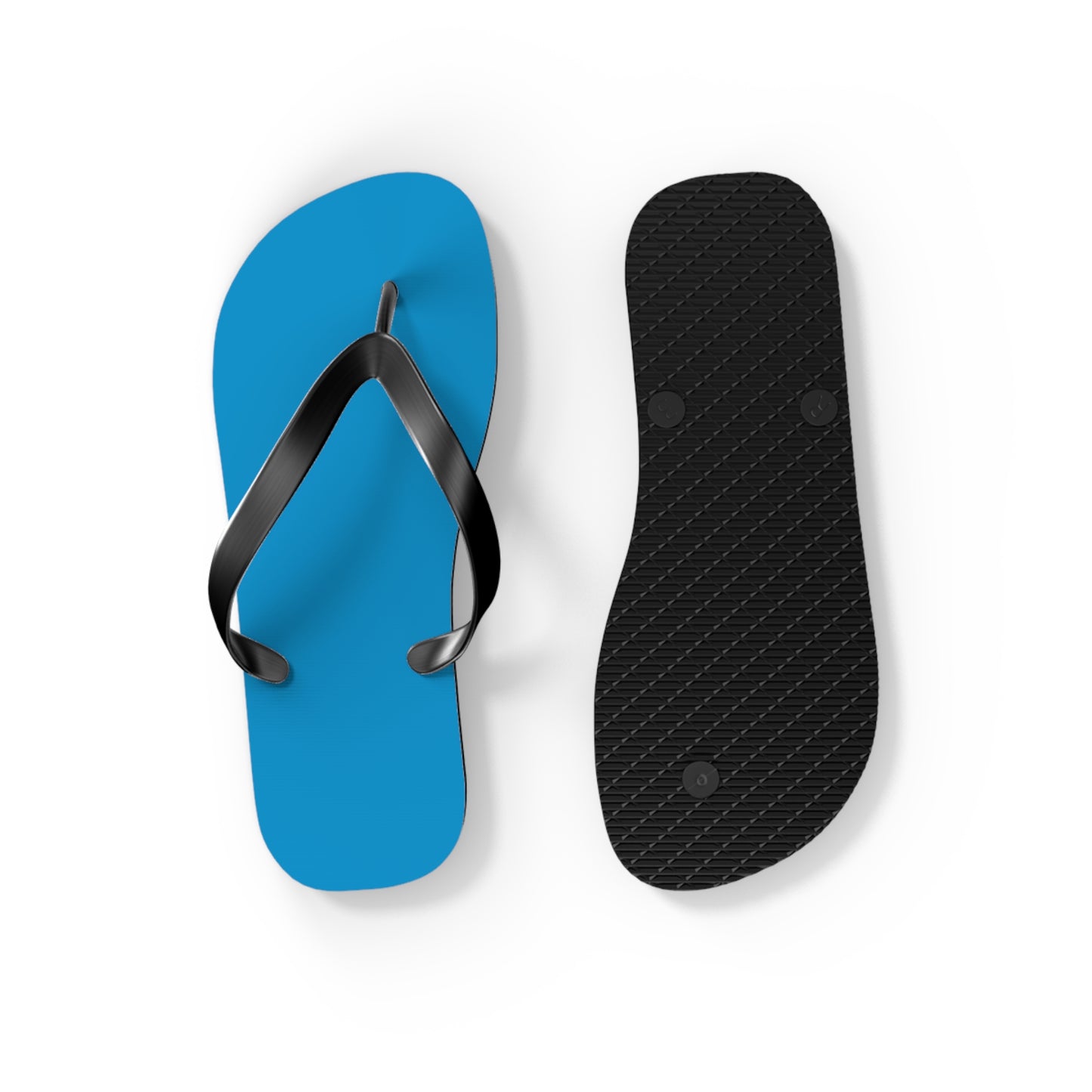 Neon Blue Flip Flops, Sandals Slides, Summer Footwear, Brand New