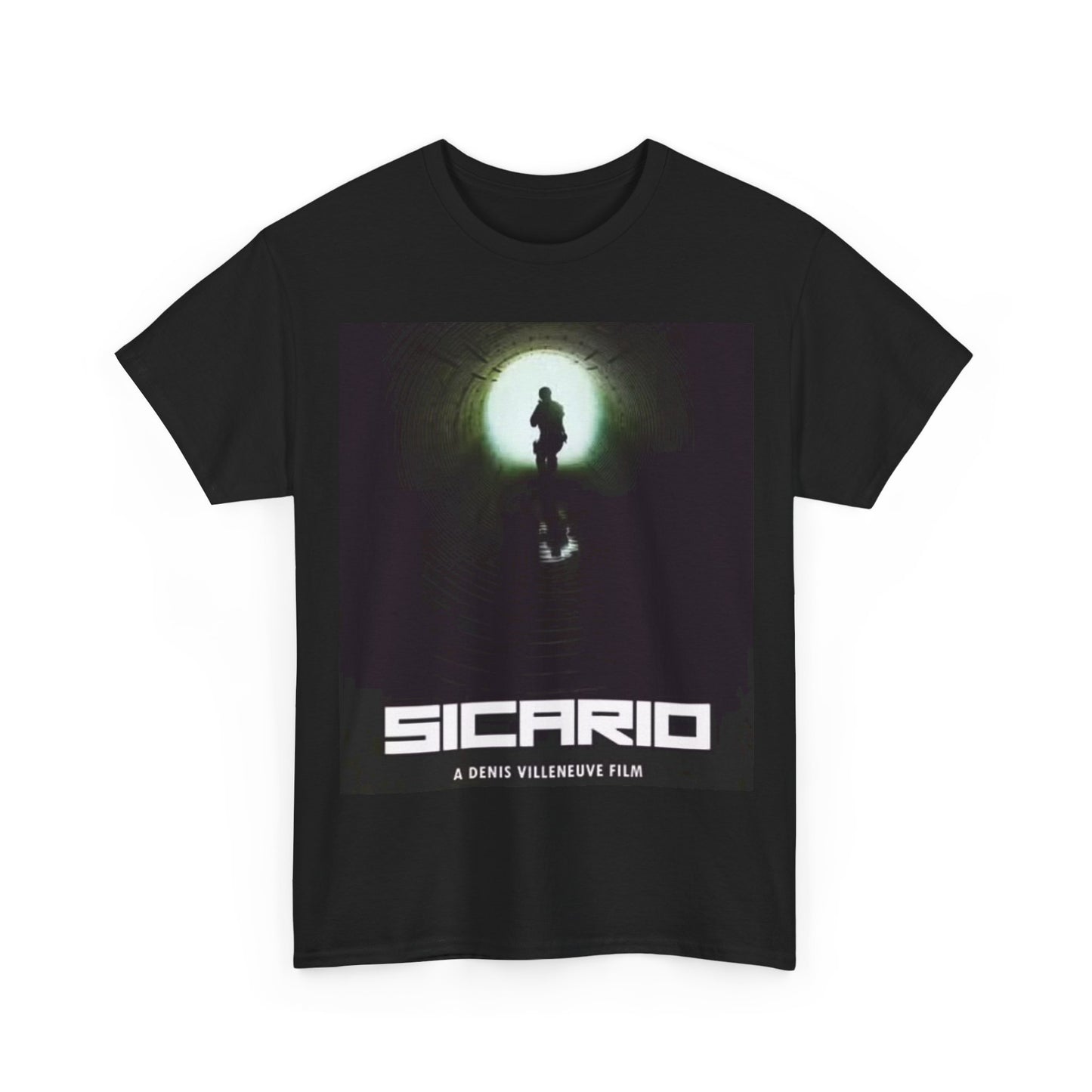 Sicario Tshirt Retro Movie Poster Action Mexico Unisex Heavy Cotton Tee