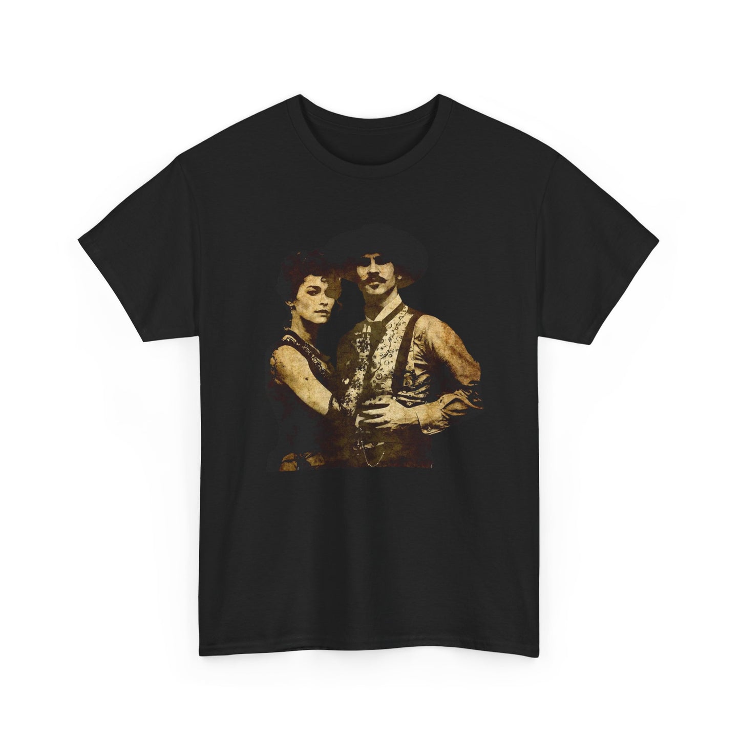 Doc Holiday Western Graphic T Shirt ADULT NEW Heavy Cotton Tee