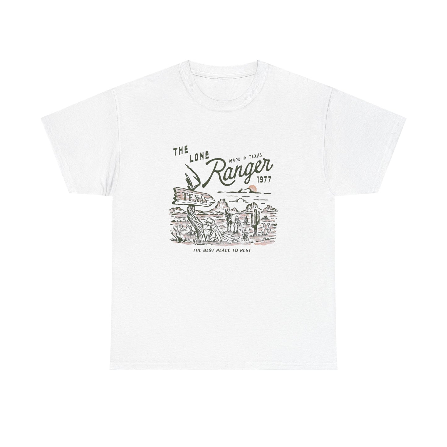 The Lone Ranger Texas Graphic T Shirt Unisex Heavy Cotton Tee