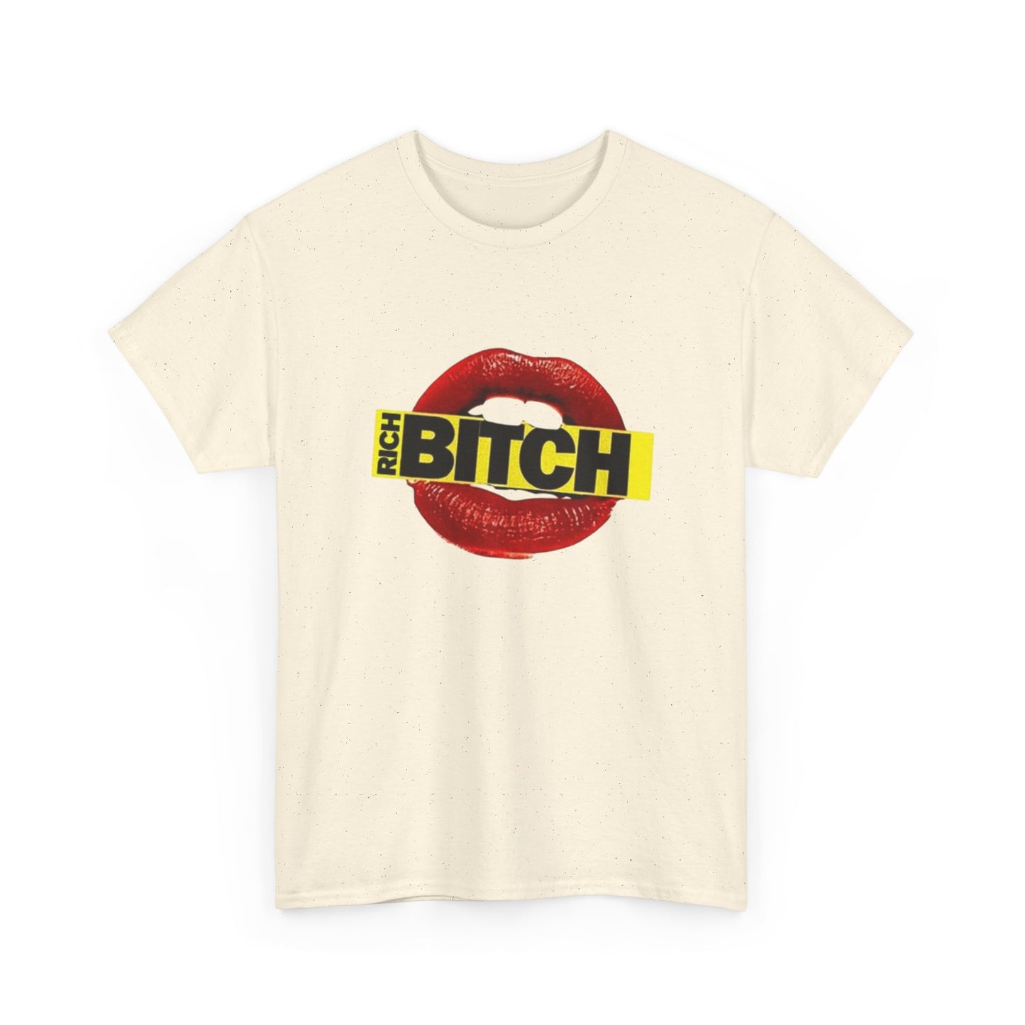 Rich Bitch Lips T-Shirt Unisex Heavy Cotton Tee Gift New