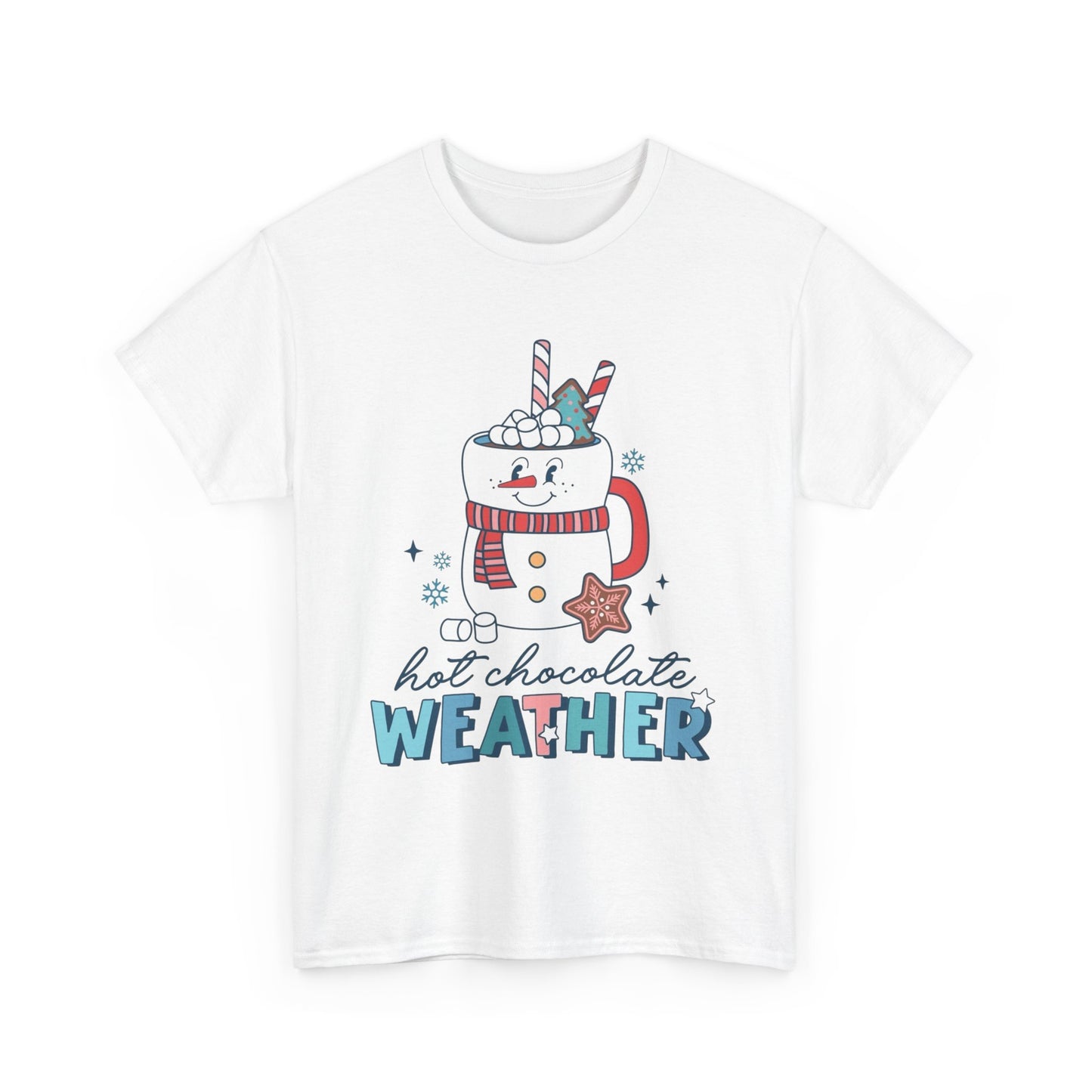 Hot Chocolate Weather Graphic T Shirt ADULT NEW