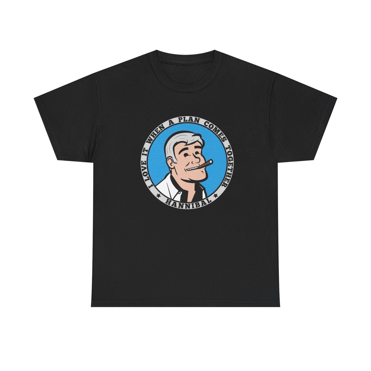 I Love It When A Plan Comes Together Graphic T Shirt NEW Unisex Heavy Cotton Tee