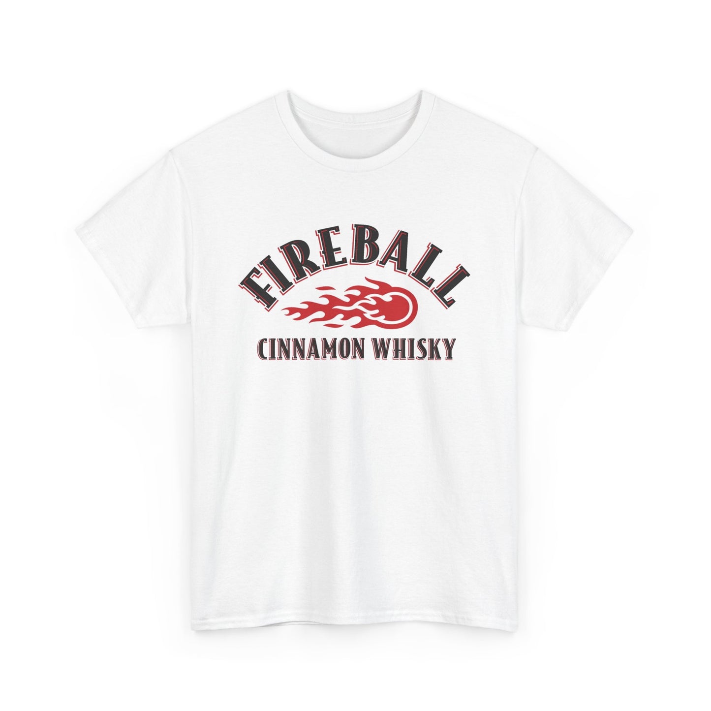 Fireball Whiskey Graphic T Shirt Vintage Bar Beers Unisex Heavy Cotton Tee