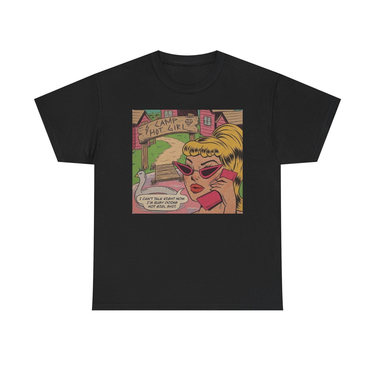 Hot Girl Camp Funny T Shirt Unisex Heavy Cotton Tee