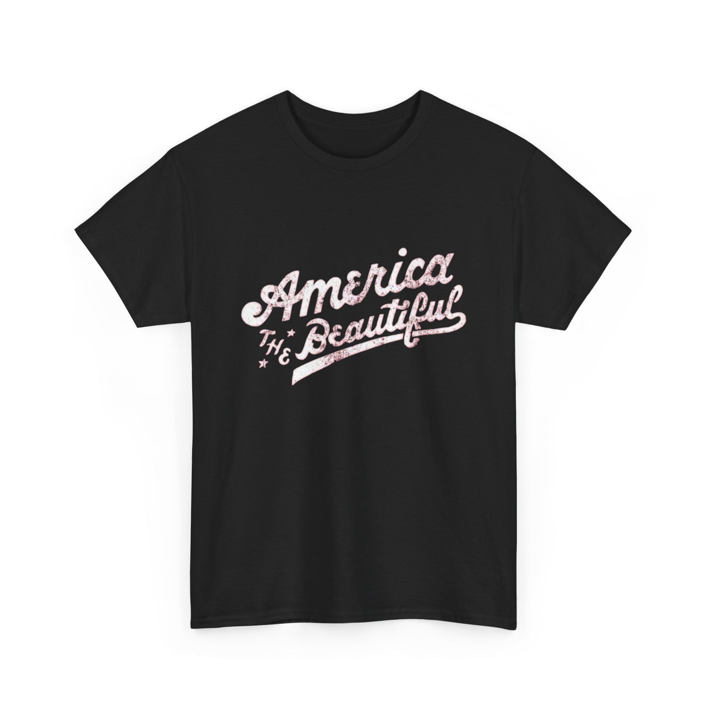 America The Beautiful Graphic T Shirt Heavy Cotton Tee