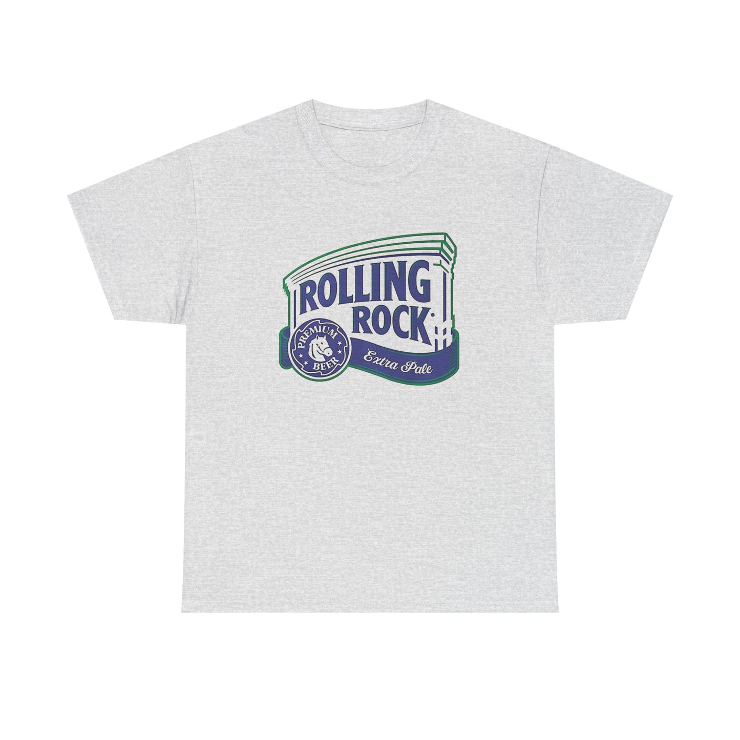 Rolling Rock Beer Vintage Graphic T Shirt NEW Unisex Heavy Cotton Tee