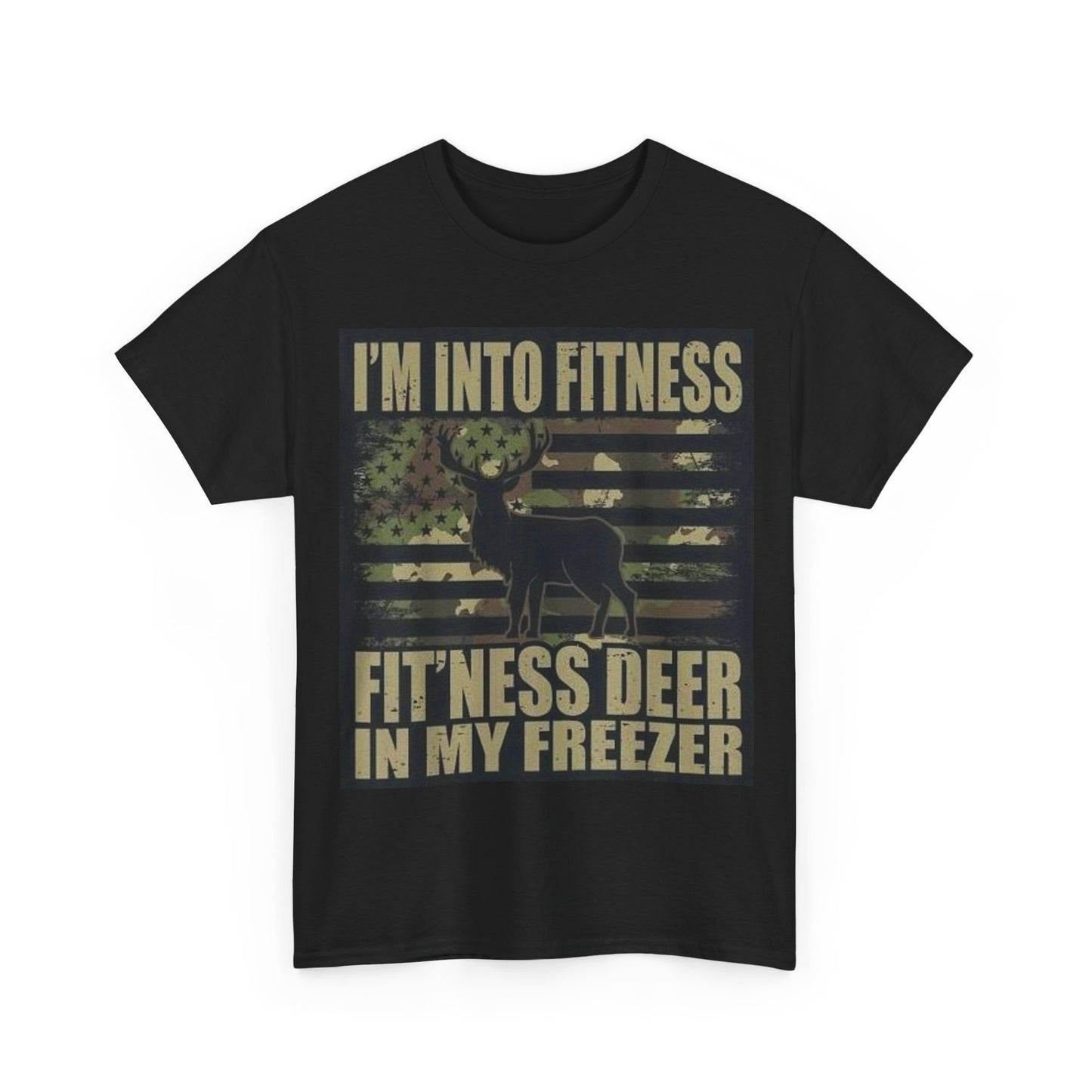 Hunting shirt deer season American flag retro bass pro Unisex Heavy Cotton Tee