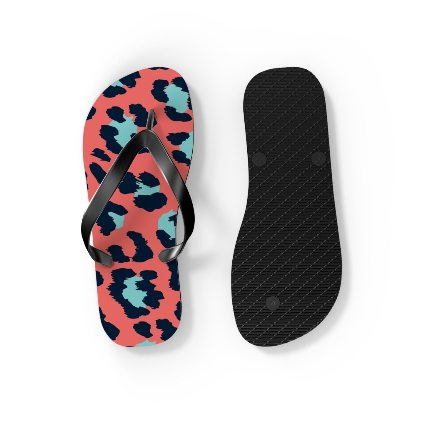 Cheetah Multi Color Beach Sandals, Slides for Summer, Flip Flops