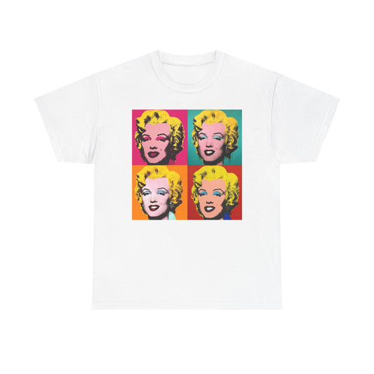 Andy Warhol T Shirt Vintage Art Poster Retro 80s Unisex Heavy Cotton Monroe