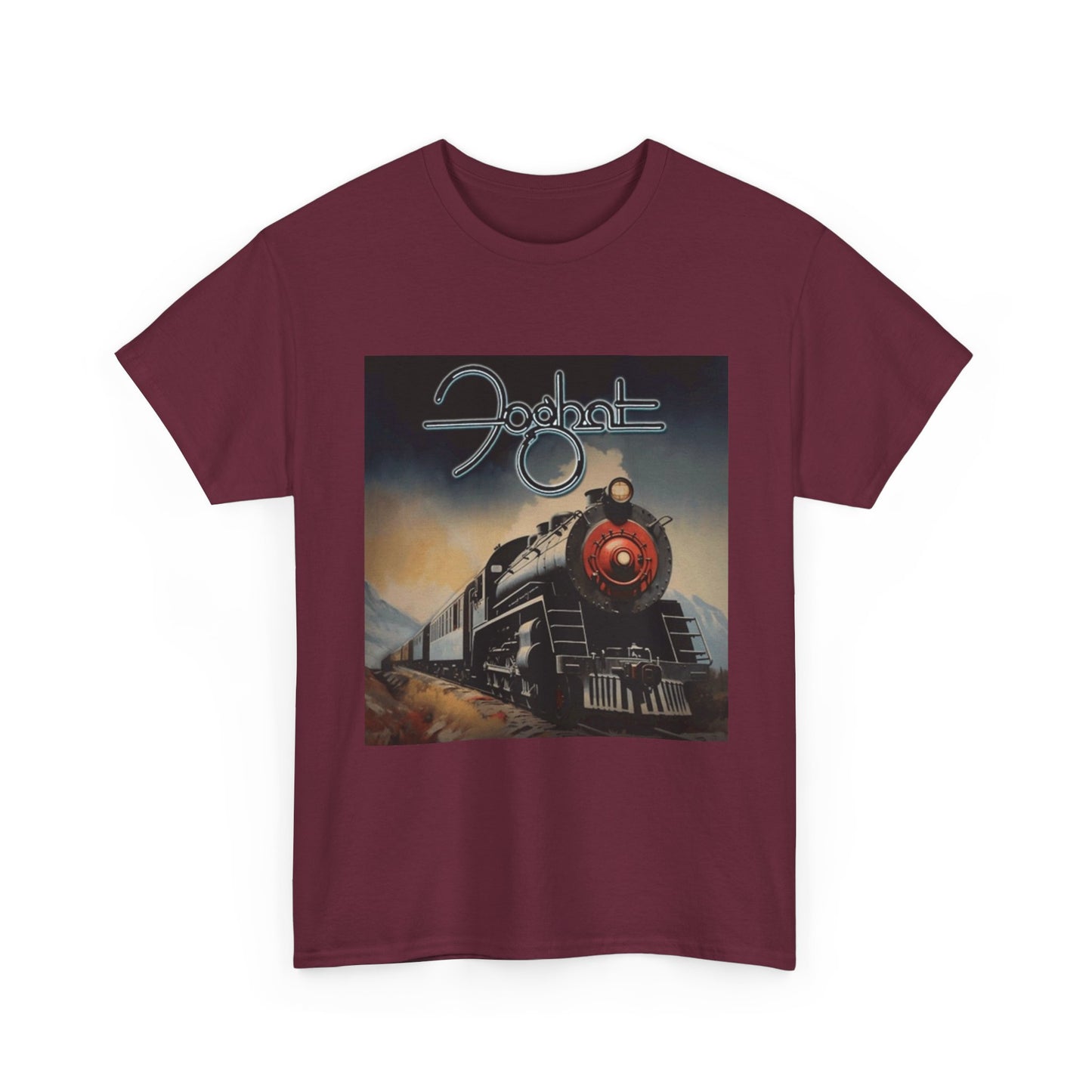 FogHat Tshirt Vintage Rock Poster Retro 70s Woodstock Unisex Heavy Cotton Tee q
