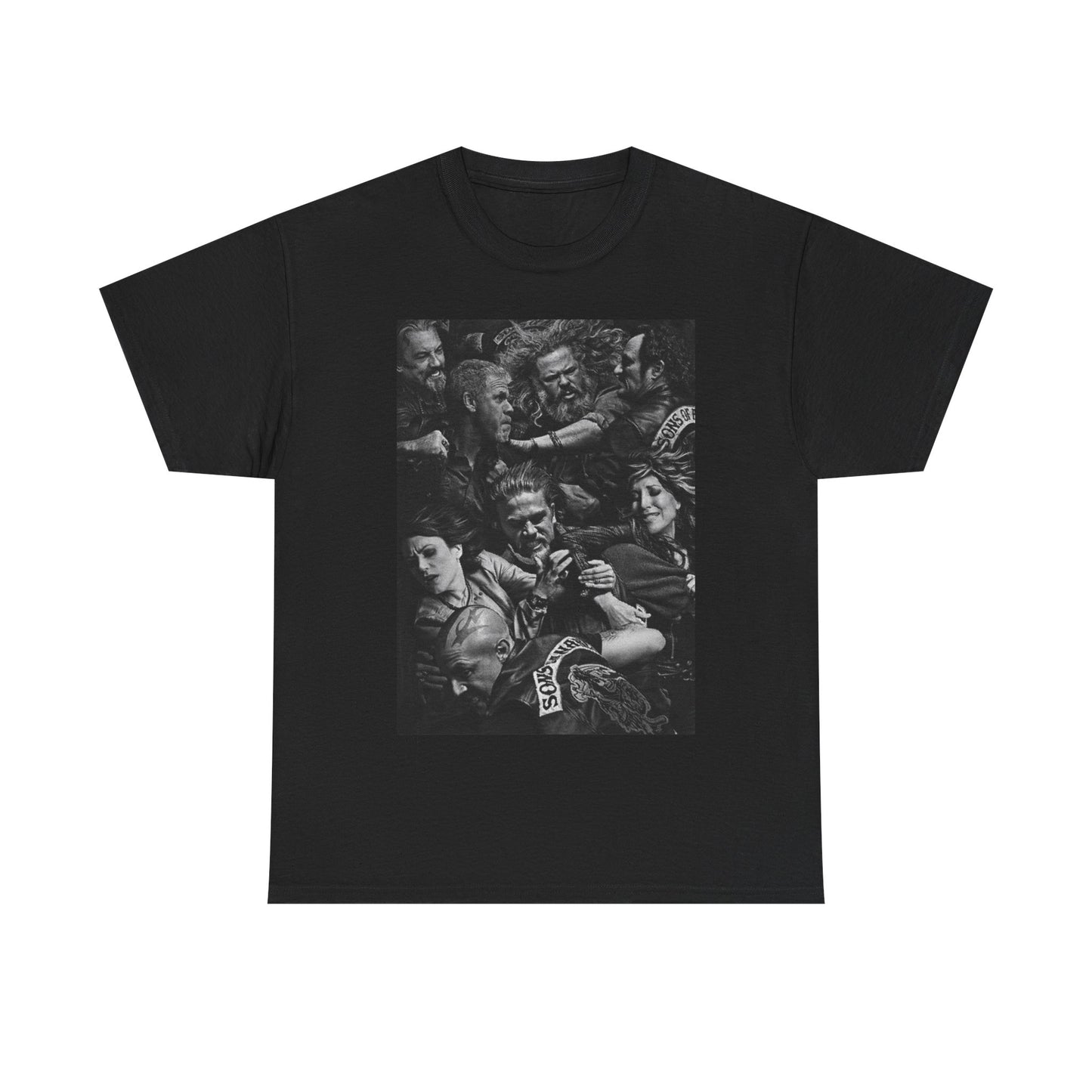 Sons Of Anarchy Tshirt California Biker Harley Davidson Unisex Heavy Cotton Tee