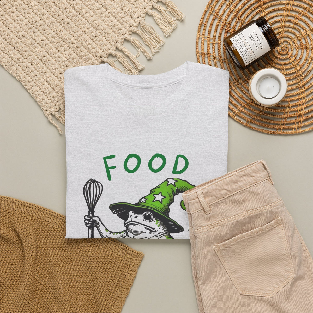 Food Whisperer Wizard Frog T-Shirt Men's Graphic Tee