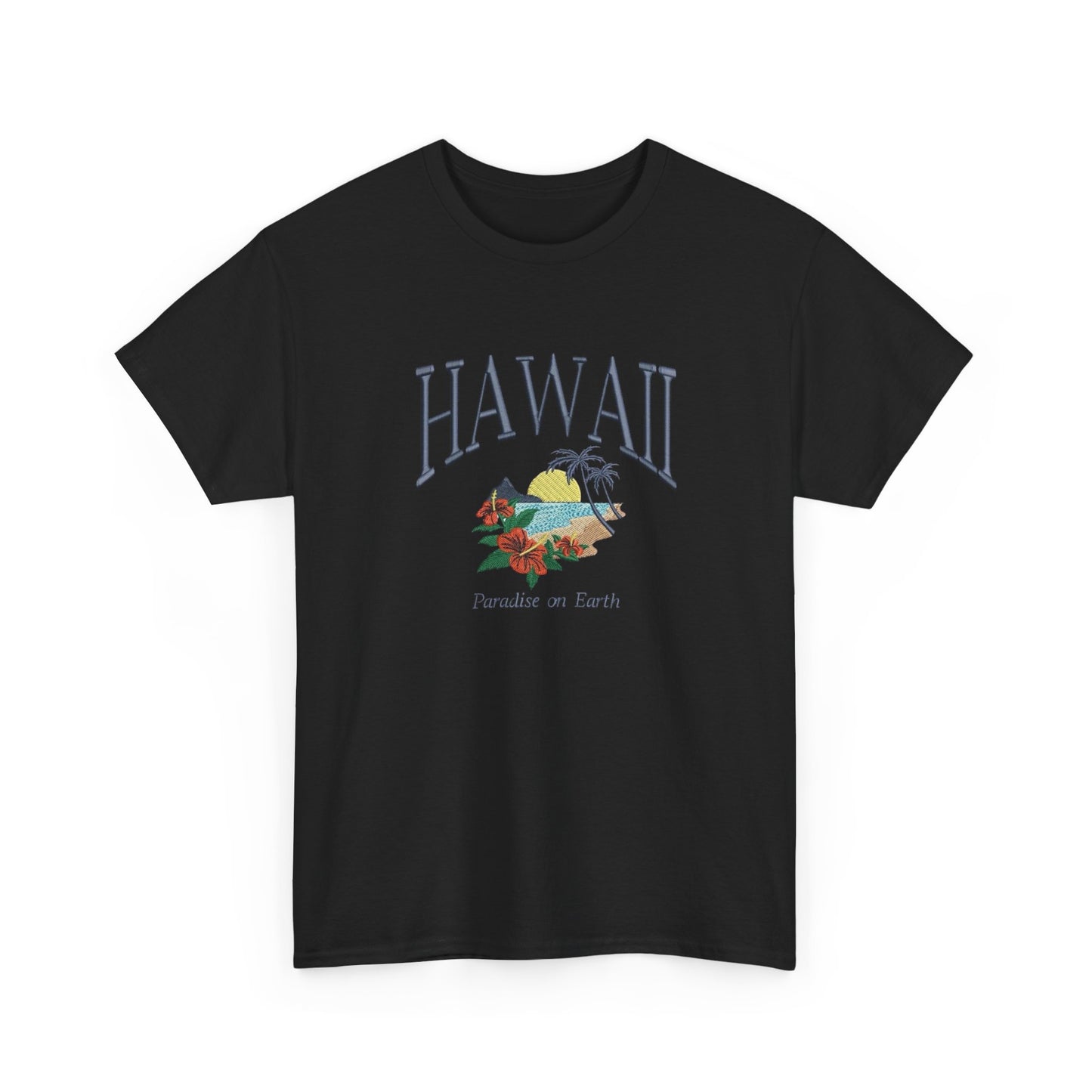Hawaii Paradise On Earth Graphic T Shirt NEW Unisex Heavy Cotton Tee