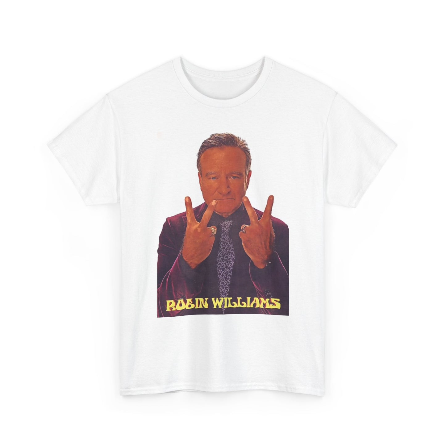 Robin Williams Graphic T Shirt Vintage Comedian Retro Unisex Heavy Cotton Tee
