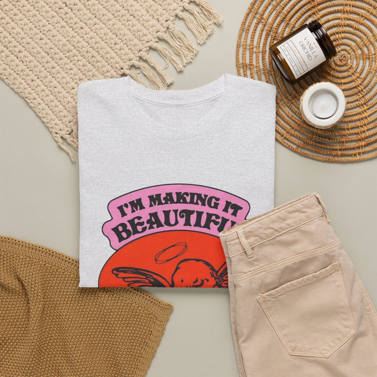 I'm Making It Beautiful Graphic T Shirt Men's Heavy Cotton Tee