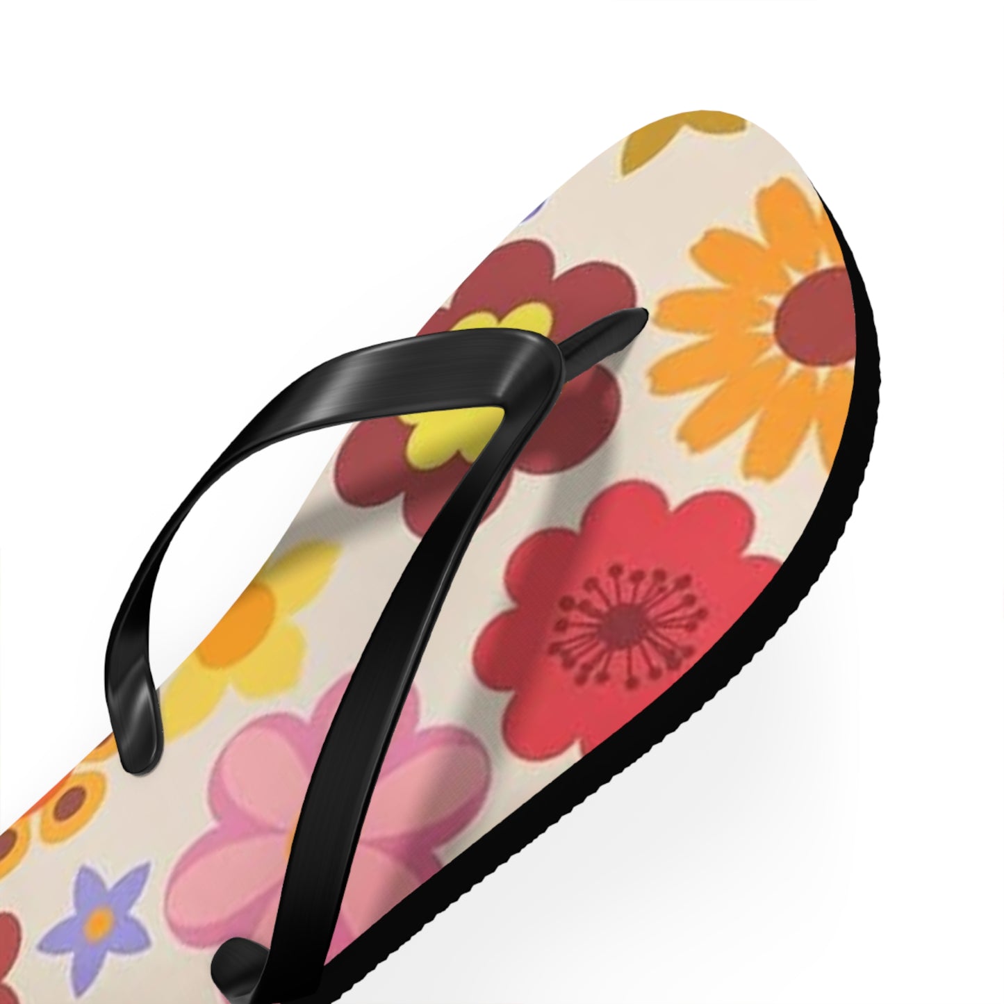 Waves And Sun Sandals Groovy Summer Flip Flops Slides BRAND NEW