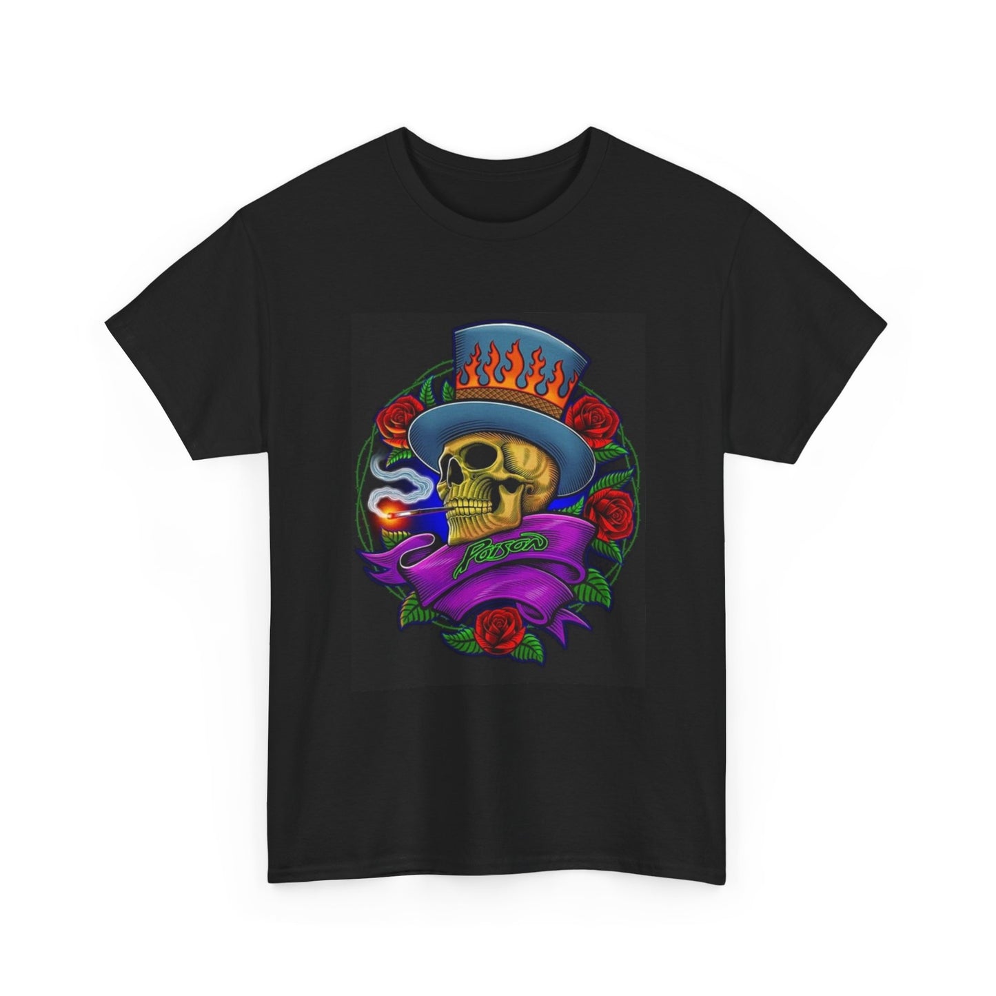 Poison Tshirt Retro Rock Band Merch graphic Unisex Heavy Cotton Tee