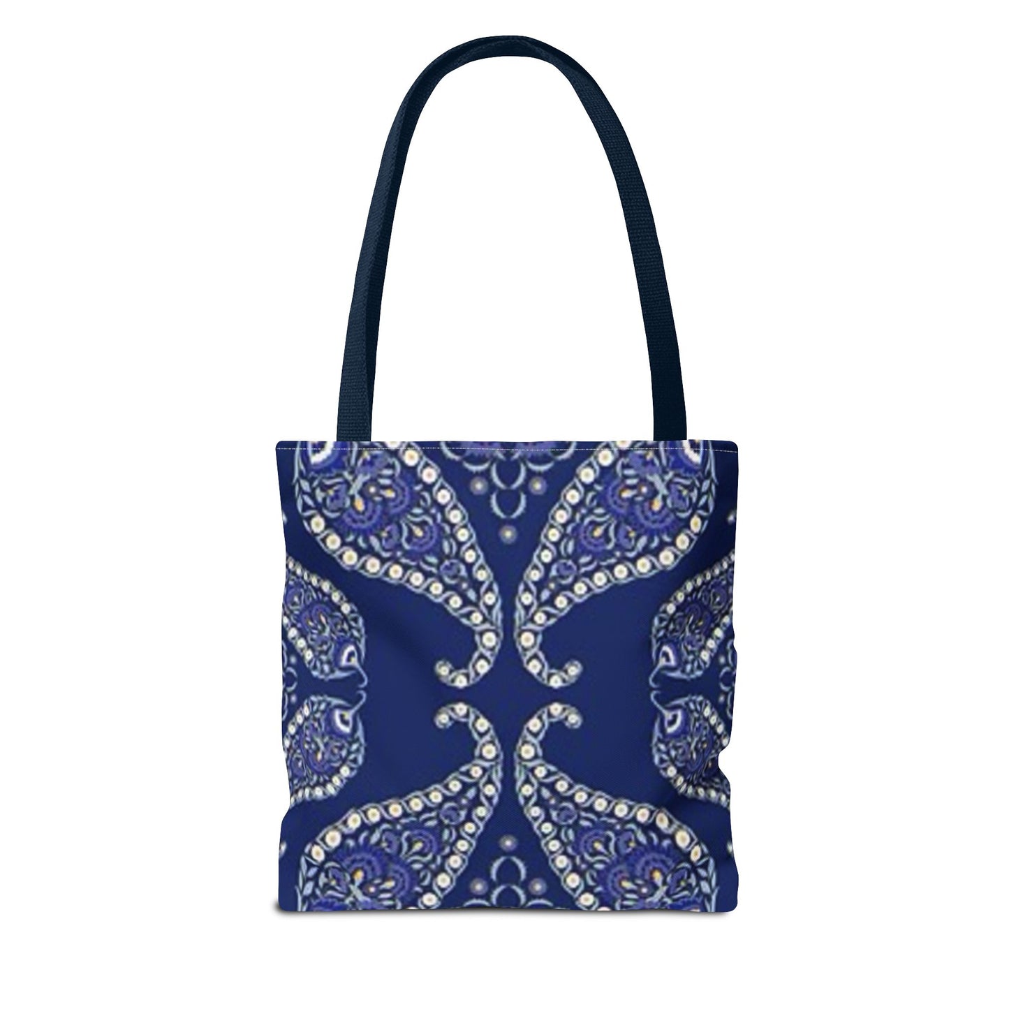 Blue And White Paisley Multi Color BRAND NEW MODERN Tote Bag (AOP)
