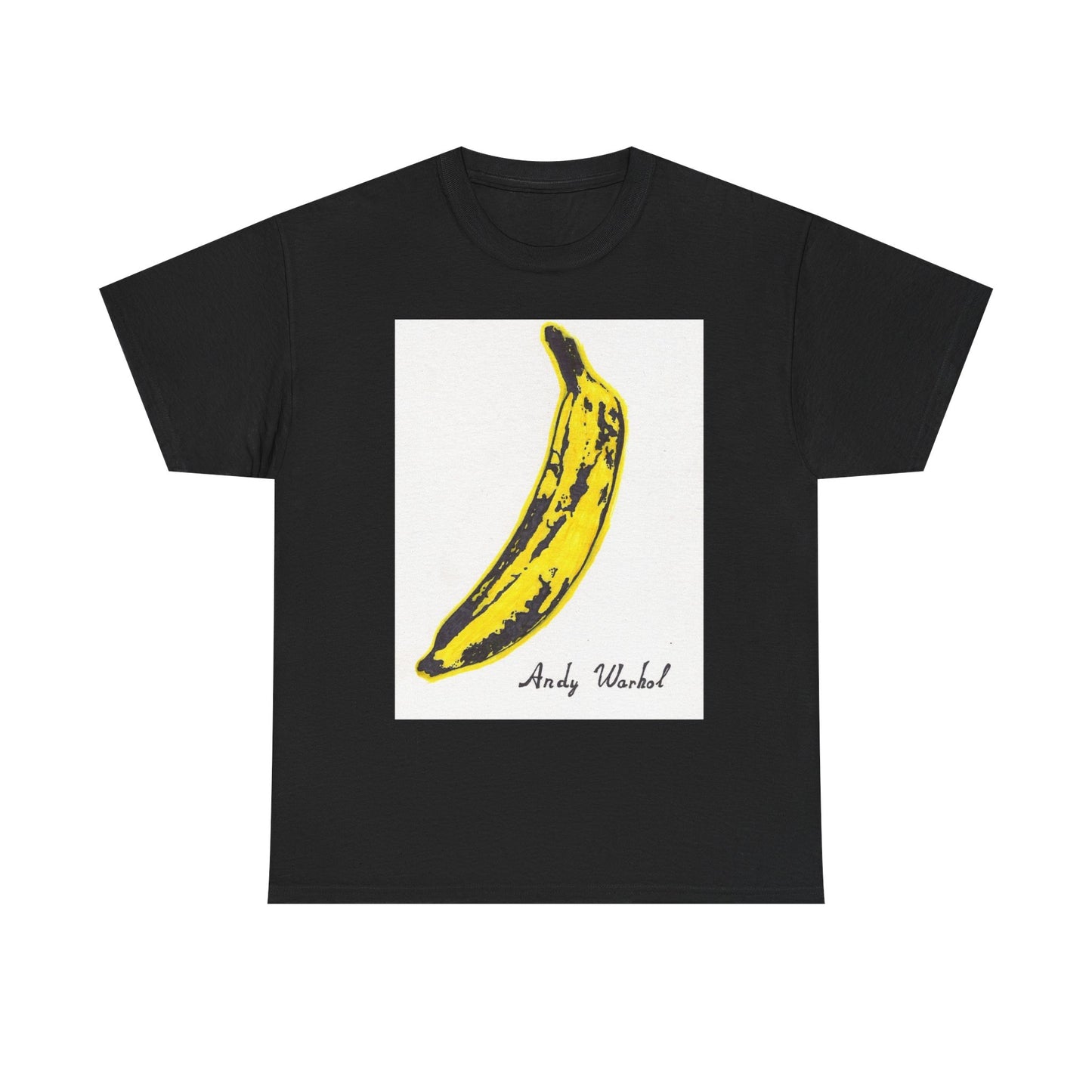 Andy Warhol T Shirt Vintage Art Poster Retro 80s Unisex Heavy Cotton Banana